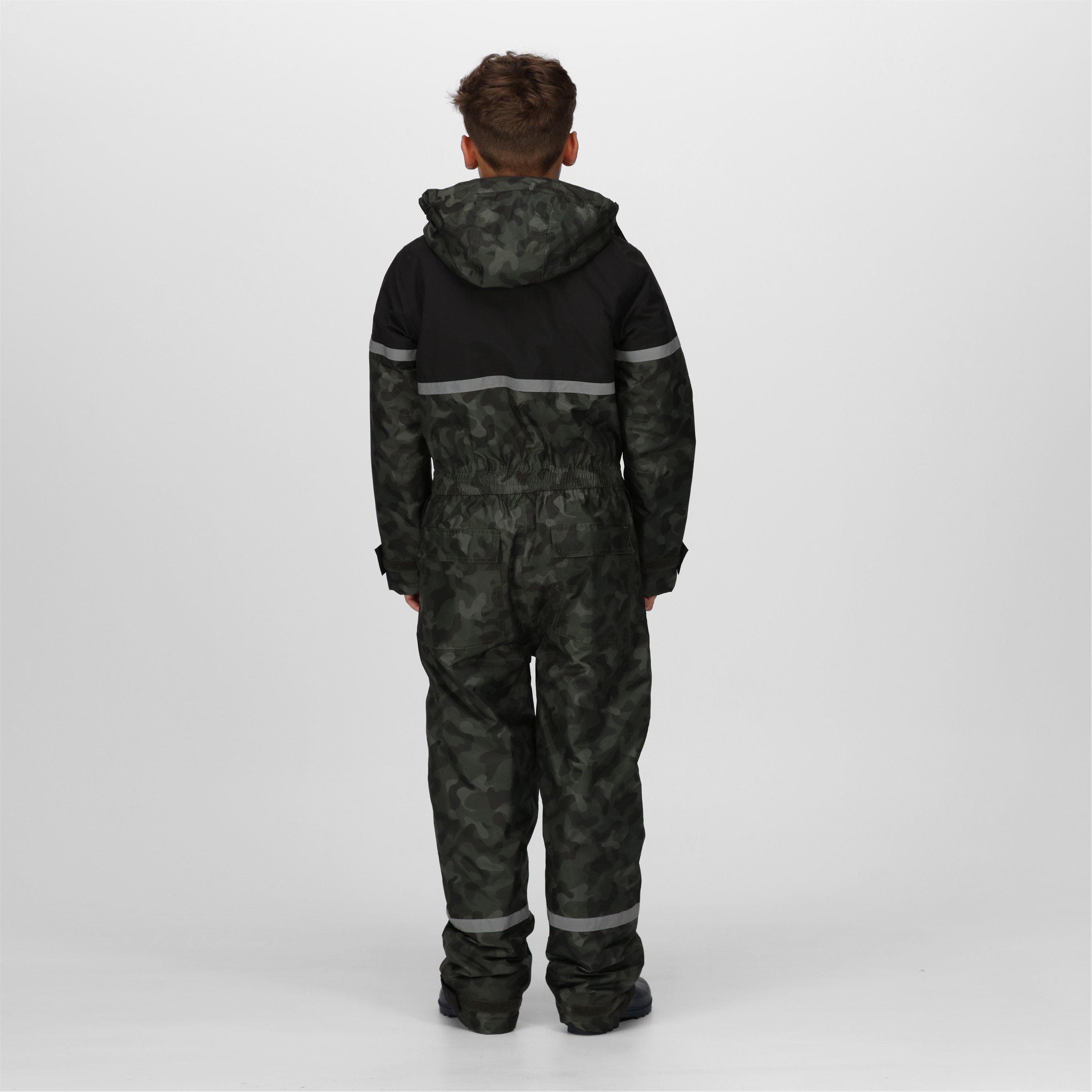 Camouflage/Nero - Regatta - Kids' Rancher Waterproof Jacket - 2