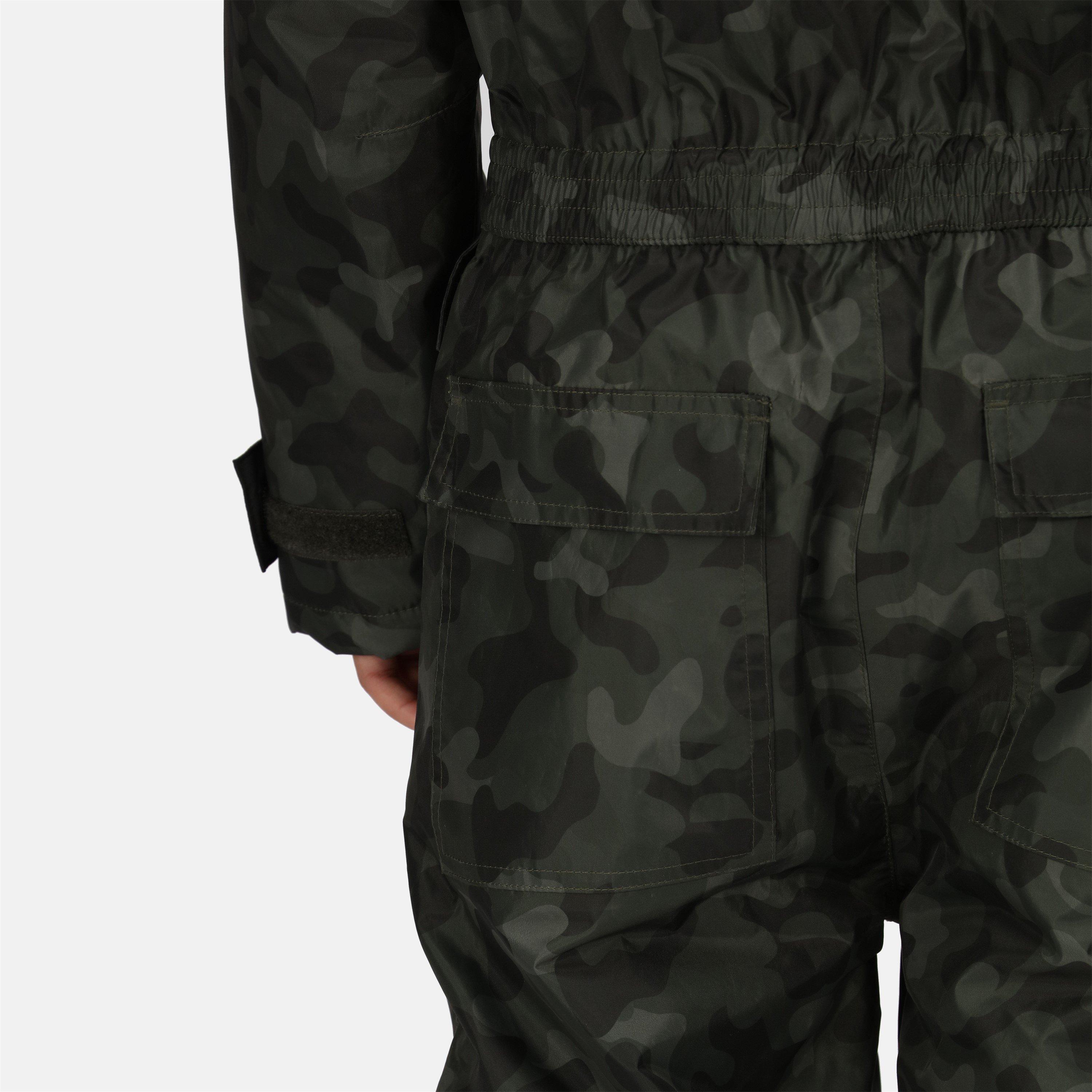 Camouflage/Nero - Regatta - Kids' Rancher Waterproof Jacket - 4
