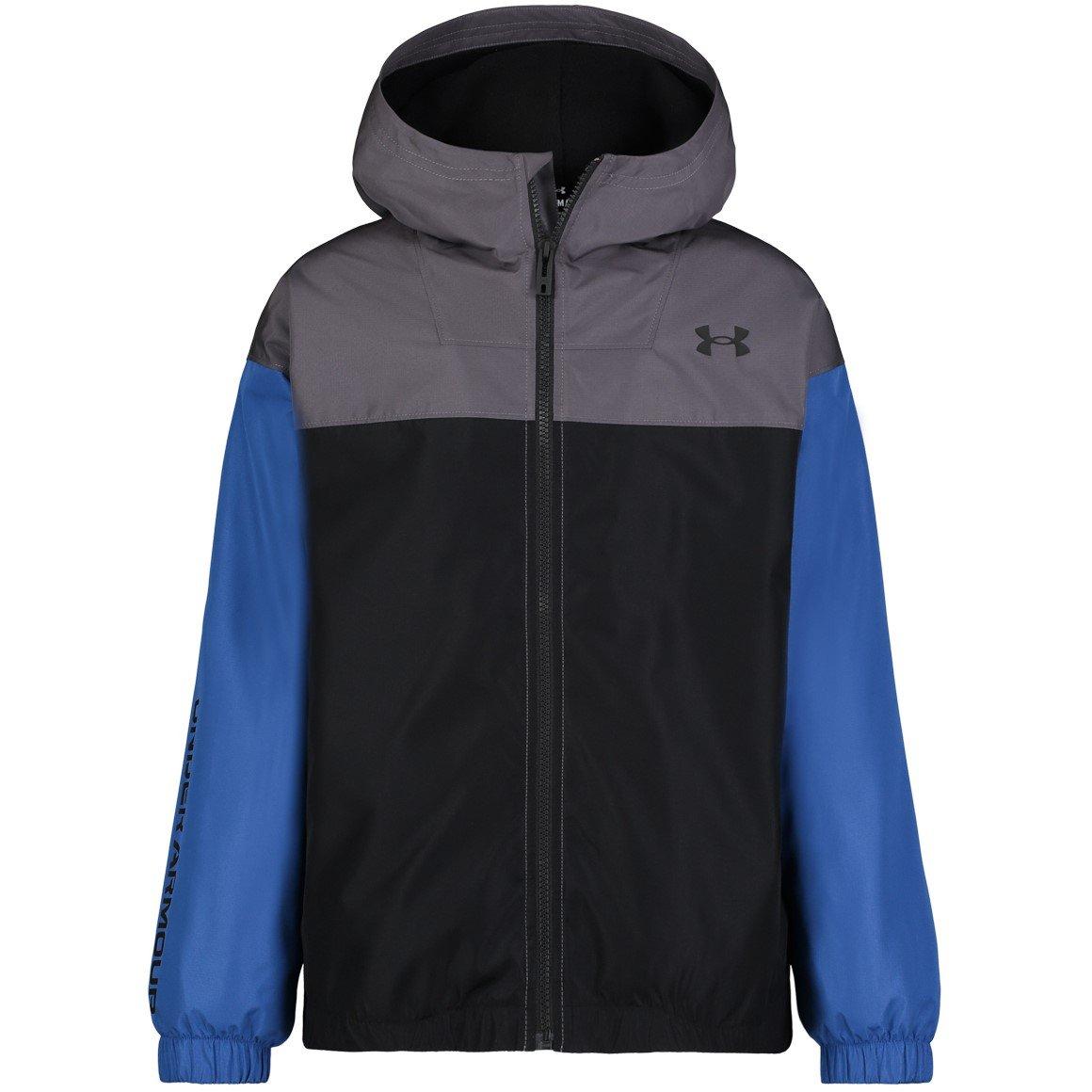 Teknologi Blå/Sort - Under Armour - Kids' Rain Anorak - 1