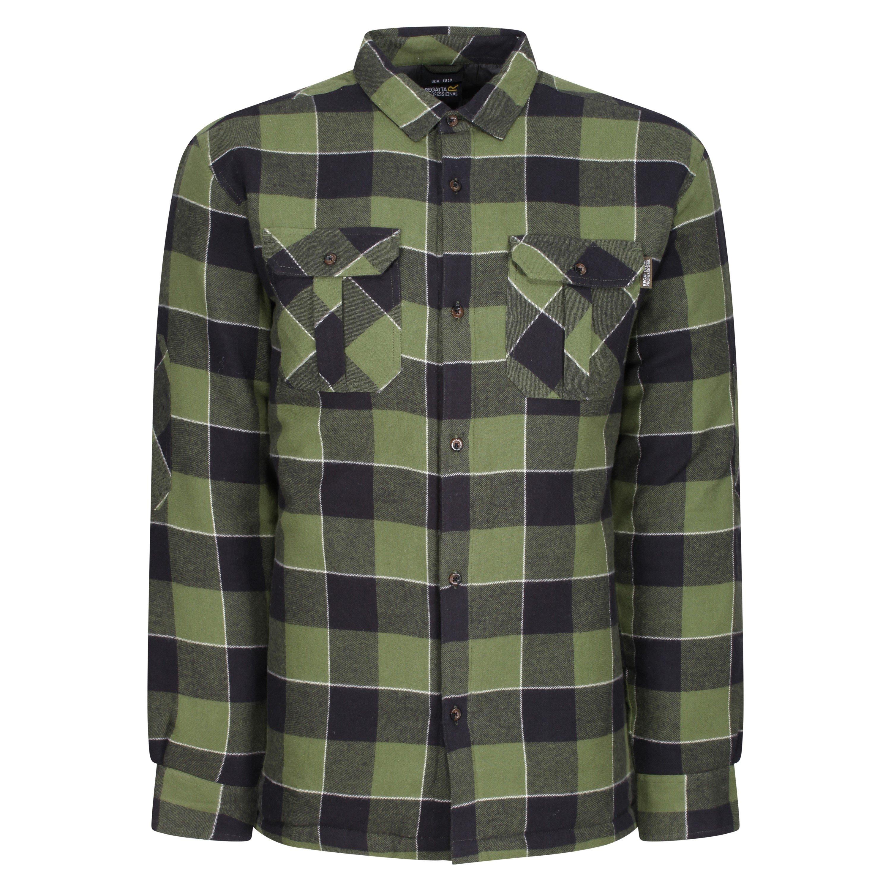 Green Check - Regatta - Men's Long Sleeve Shirt