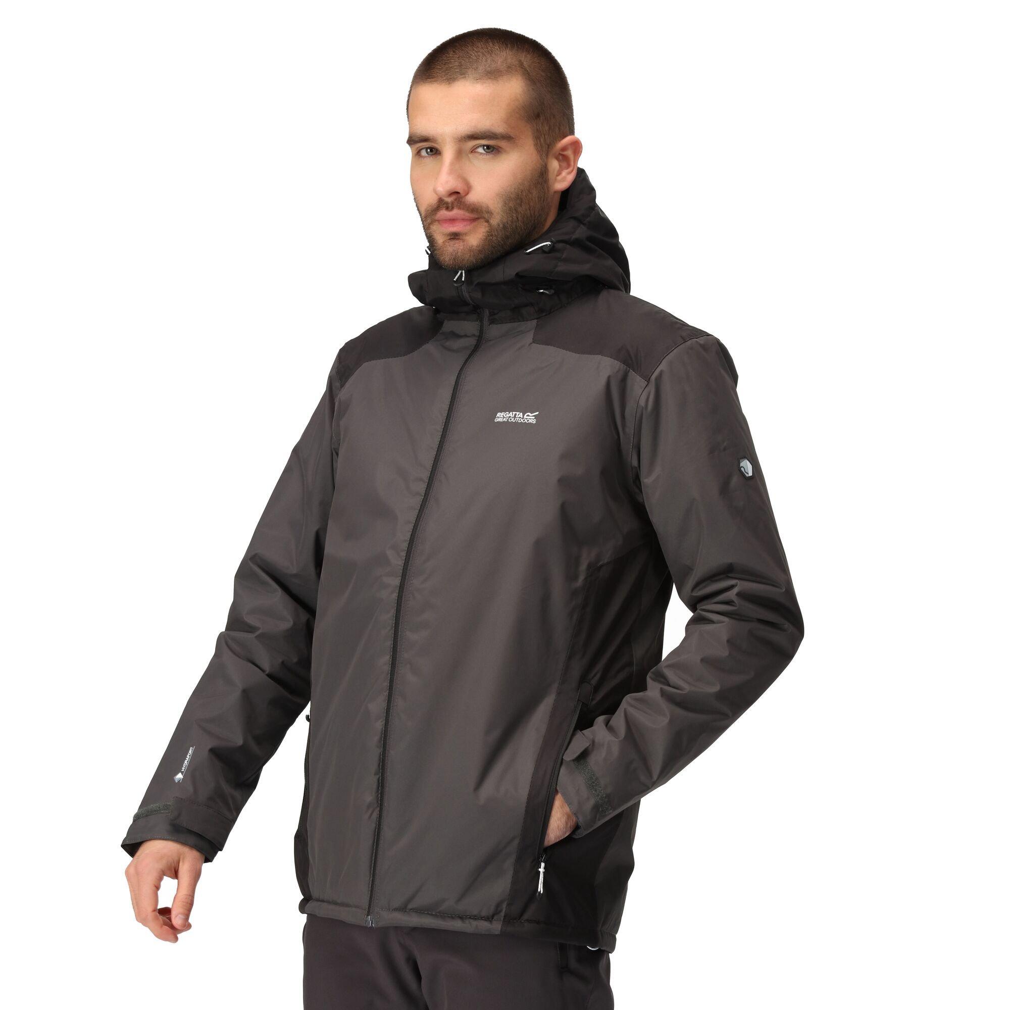 Crna pepeljasta - Regatta - Thornridge Waterproof Insulated Puffer Jacket - 3
