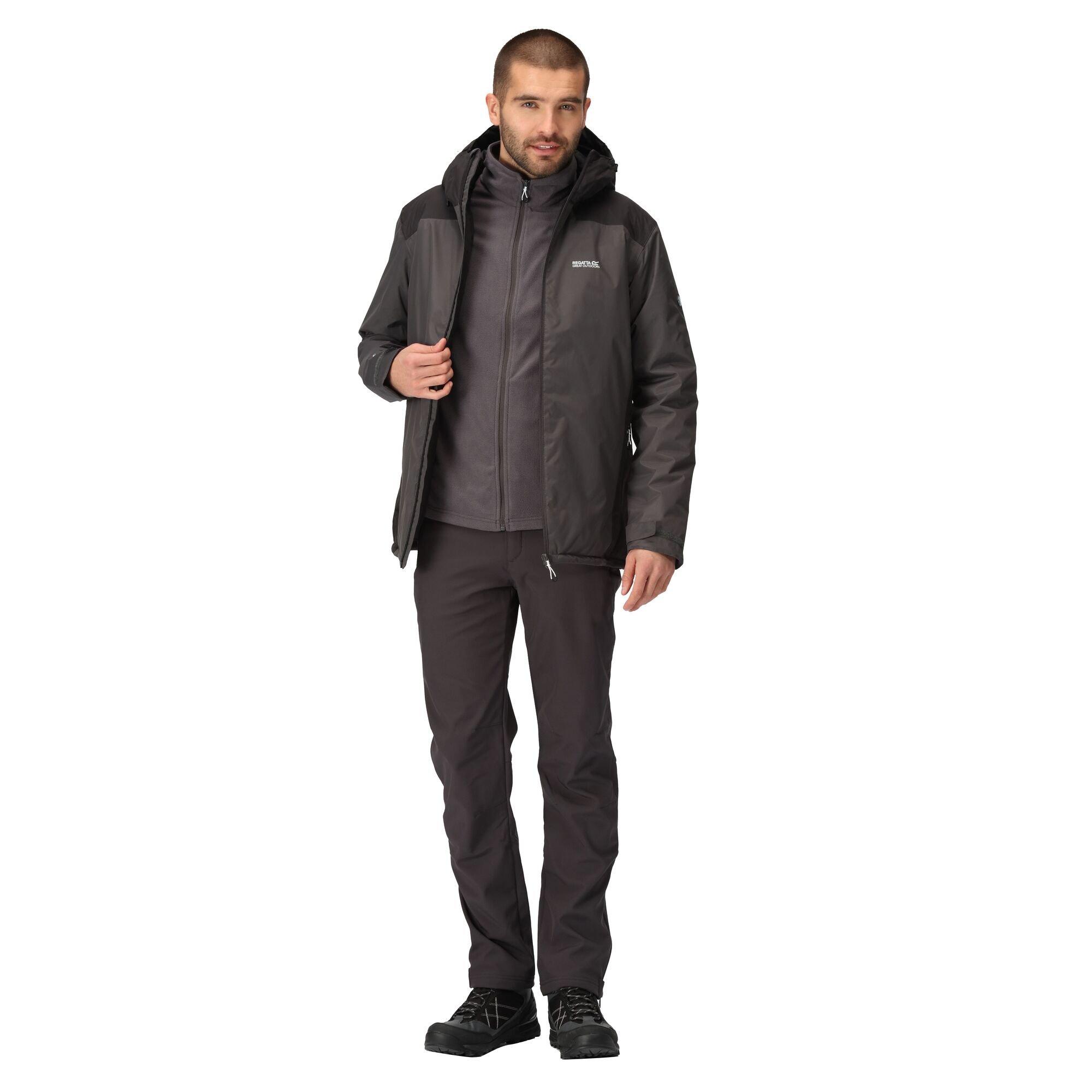 Crna pepeljasta - Regatta - Thornridge Waterproof Insulated Puffer Jacket - 10