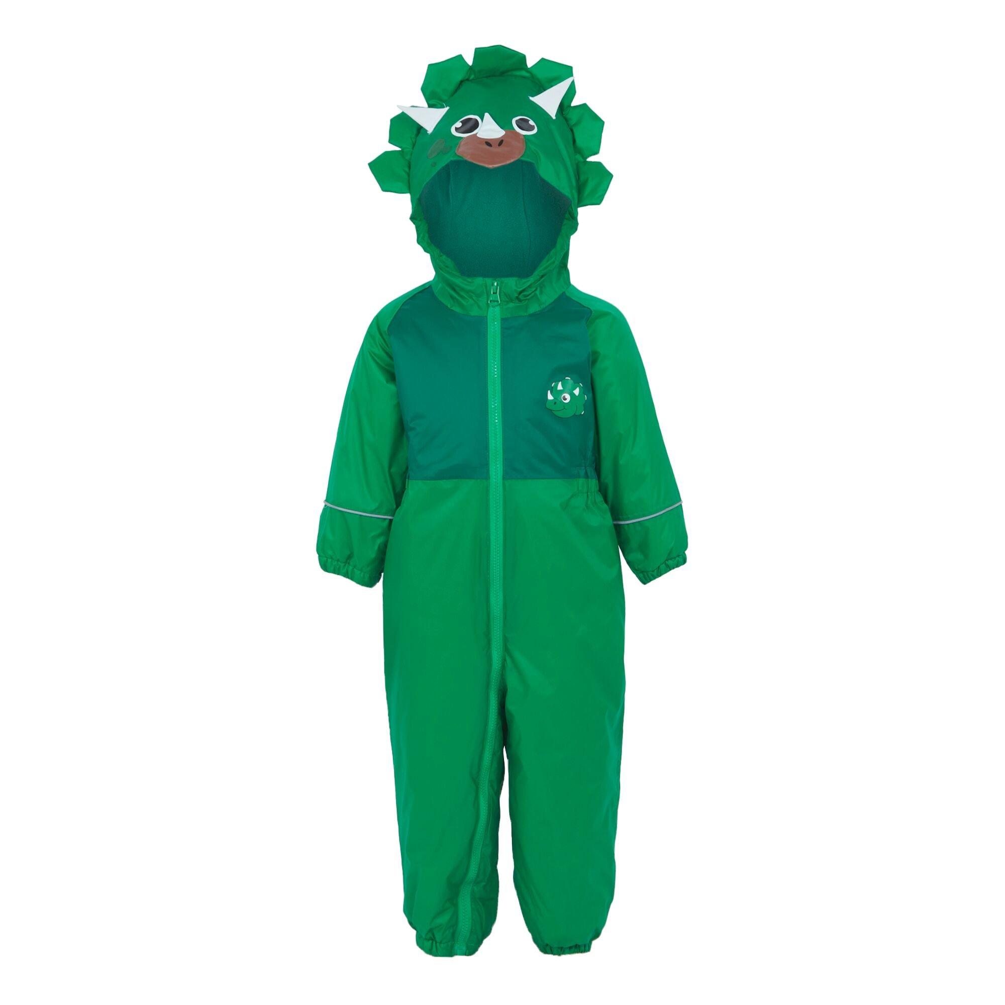 Regatta  Kids' Mudplay Iii Waterproof Hooded Long Sleeve Insulated Puffer Jacket Dinosaur - 2-3 Yrs