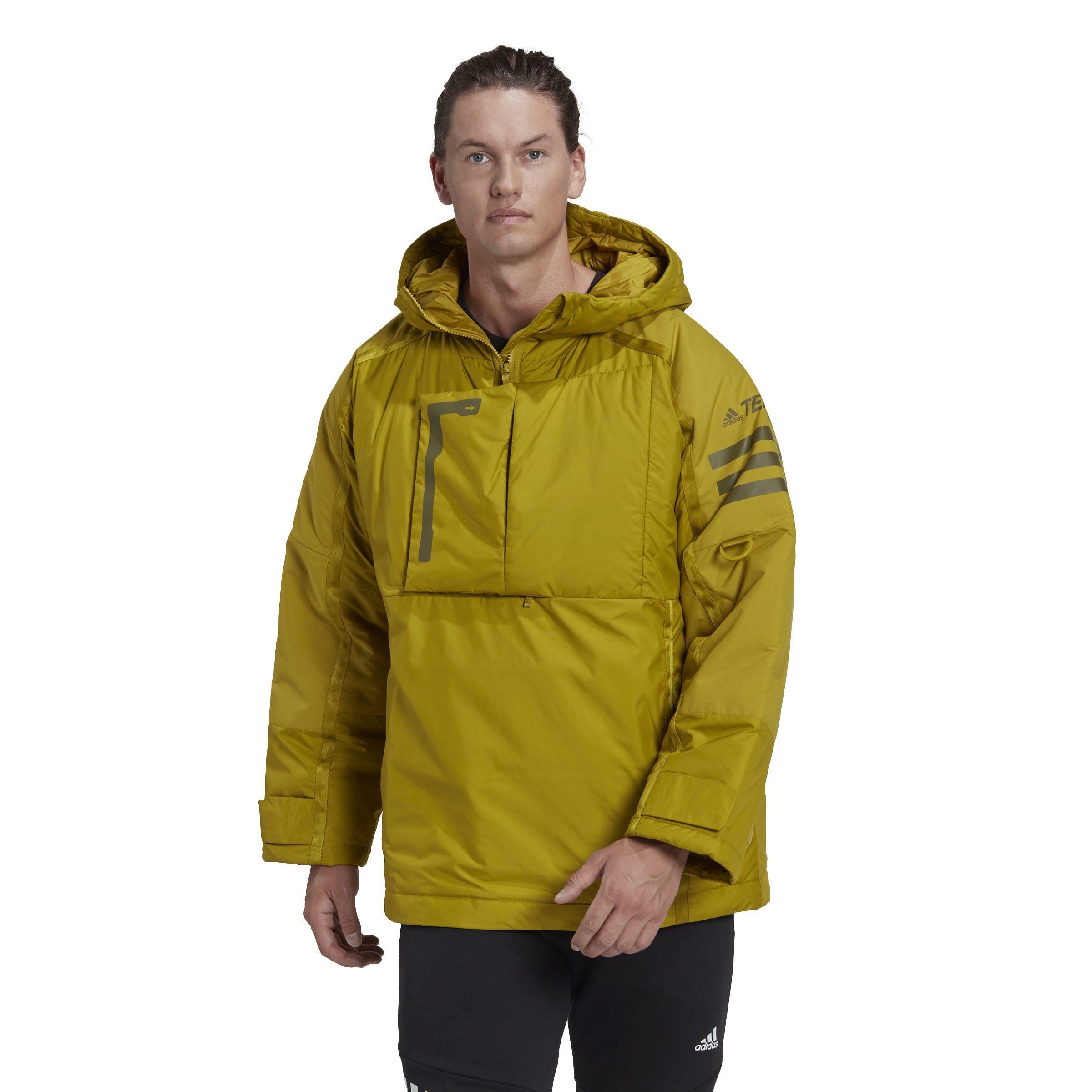 Pulse Olive - adidas - Terrex Xploric Insulated Water Resistant Oversized Fit Waterproof Jacket - 2