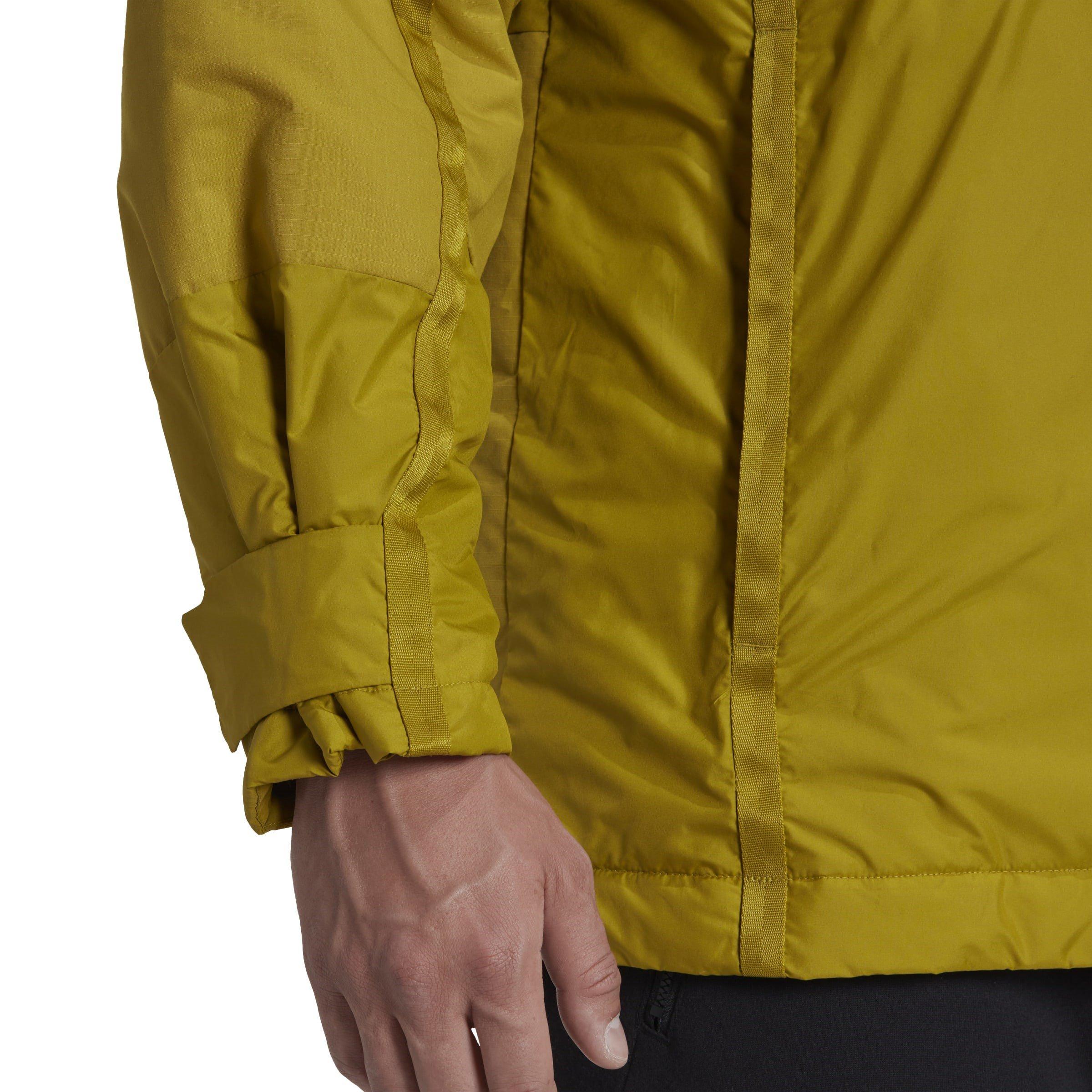 Pulse Olive - adidas - Terrex Xploric Insulated Water Resistant Oversized Fit Waterproof Jacket - 8