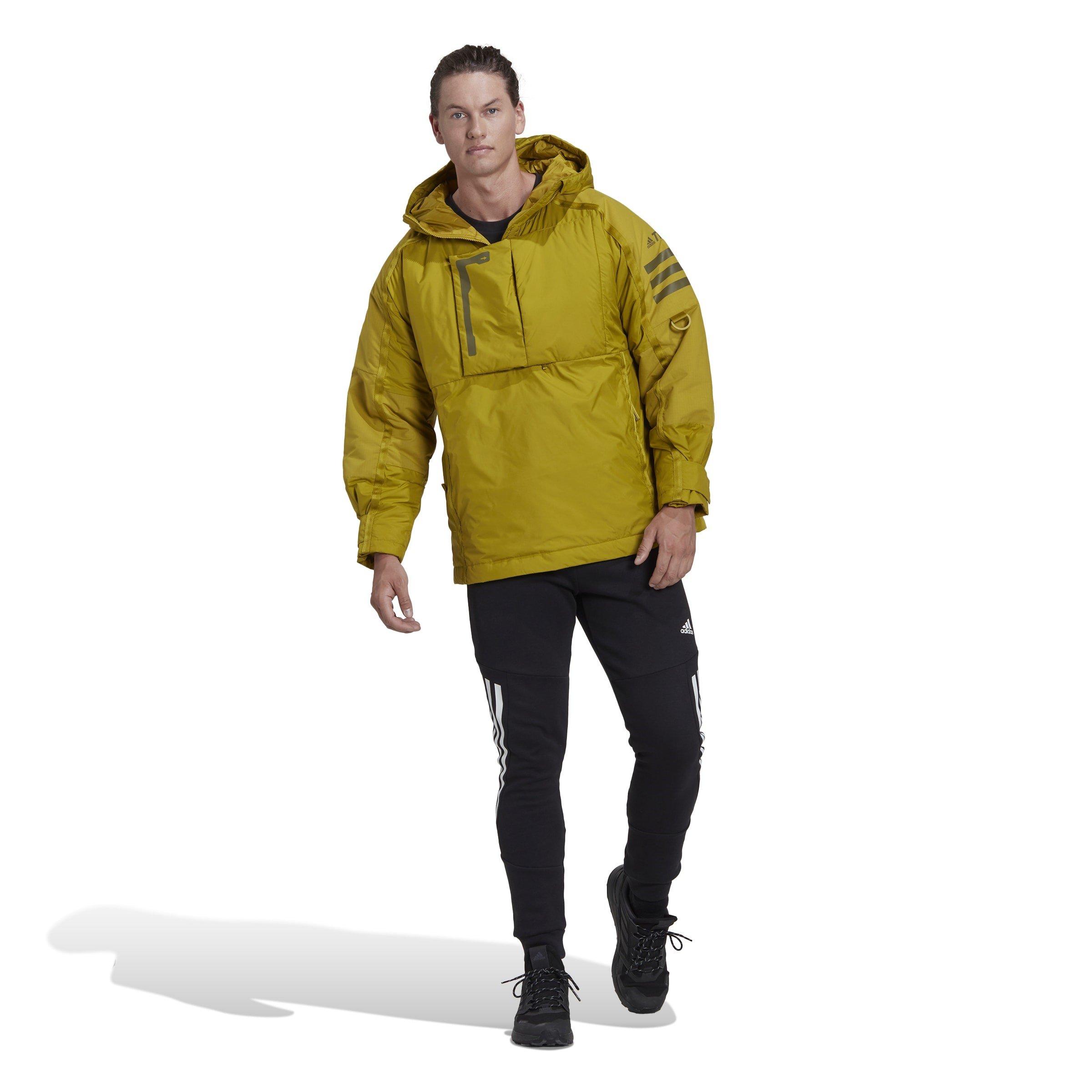 Pulse Olive - adidas - Terrex Xploric Insulated Water Resistant Oversized Fit Waterproof Jacket - 10
