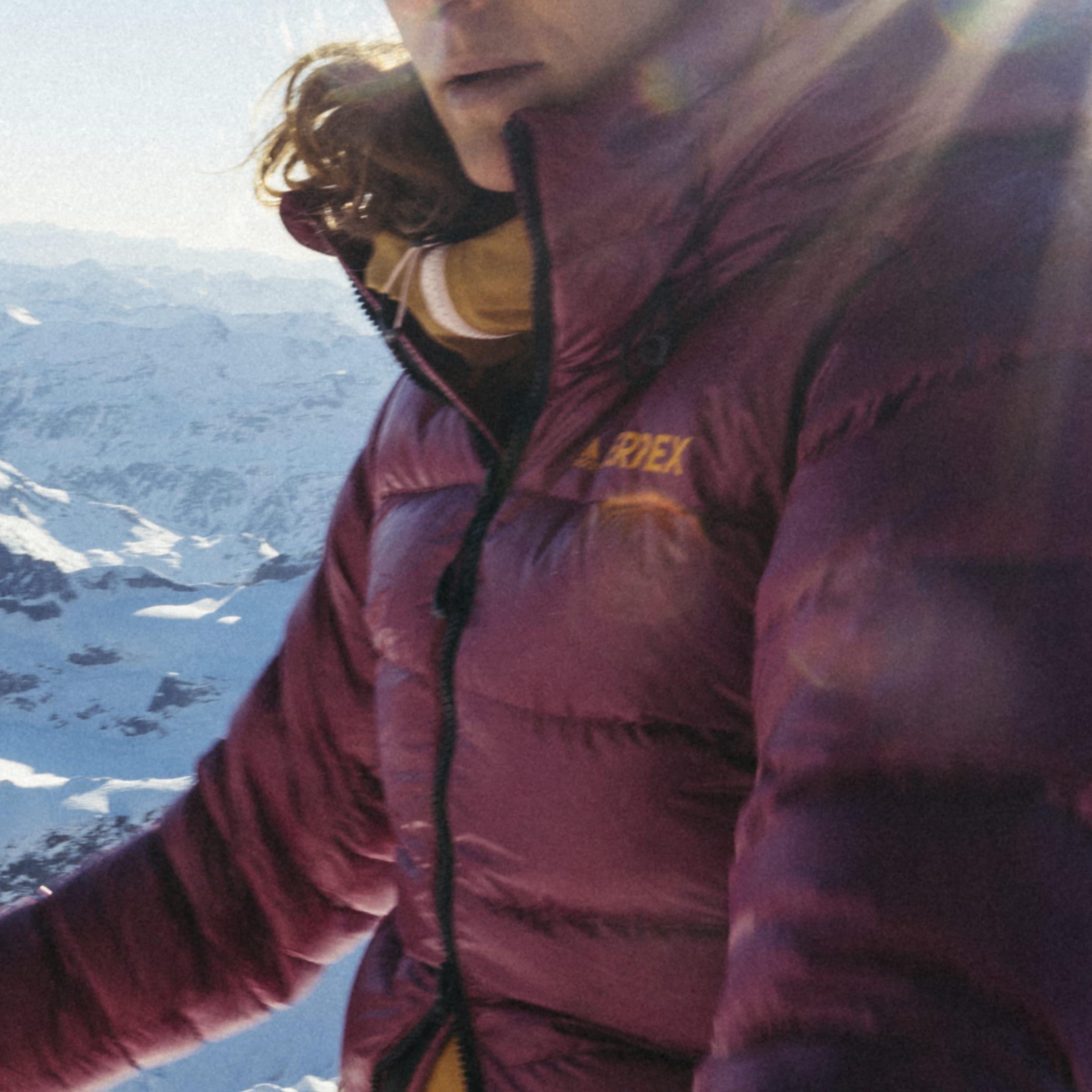 Power Berry - adidas - Techrock Belay Hooded Parka Womens - 4