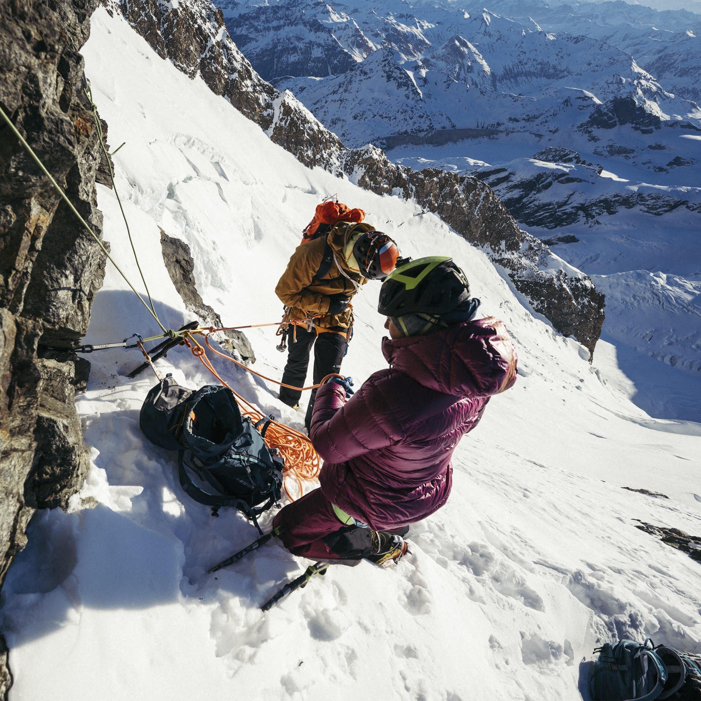 Power Berry - adidas - Techrock Belay Hooded Parka Womens - 8