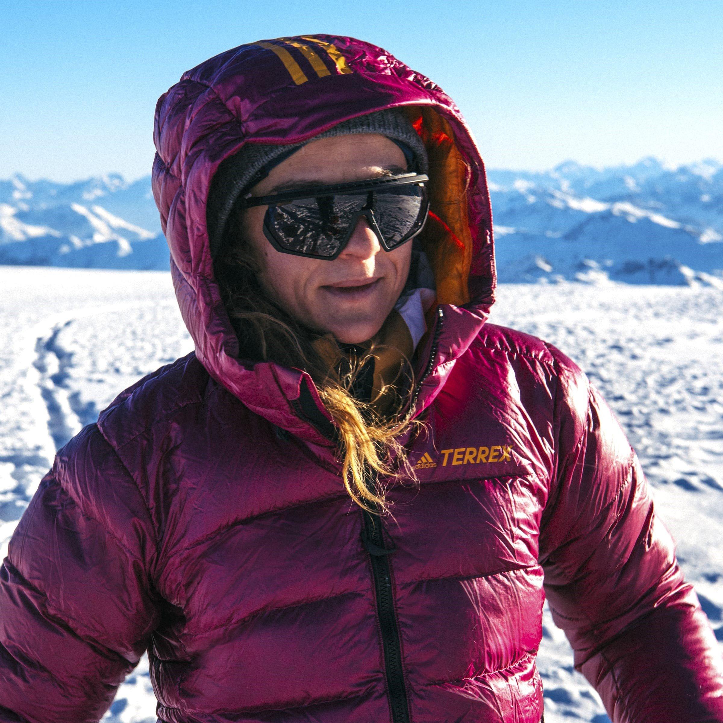 Power Berry - adidas - Techrock Belay Hooded Parka Womens - 9