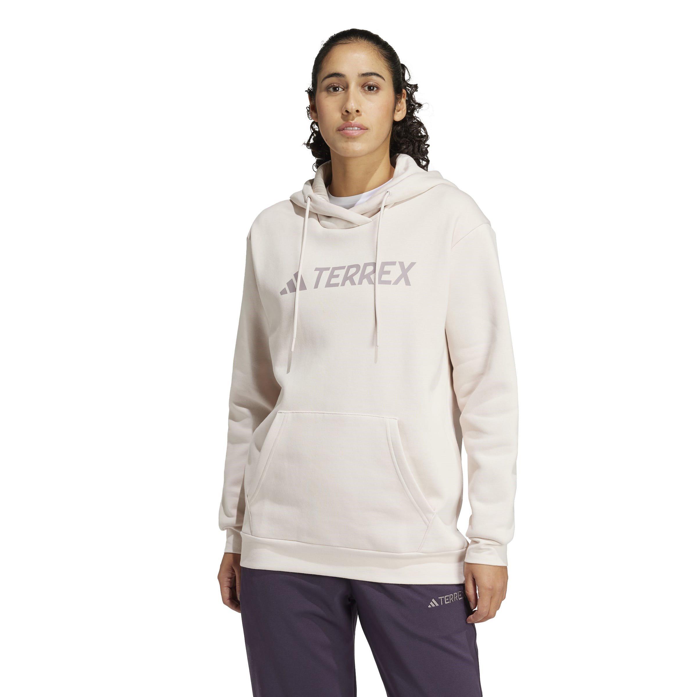 Putty Malva - adidas - Terrex Logo Hoodie Womens - 2