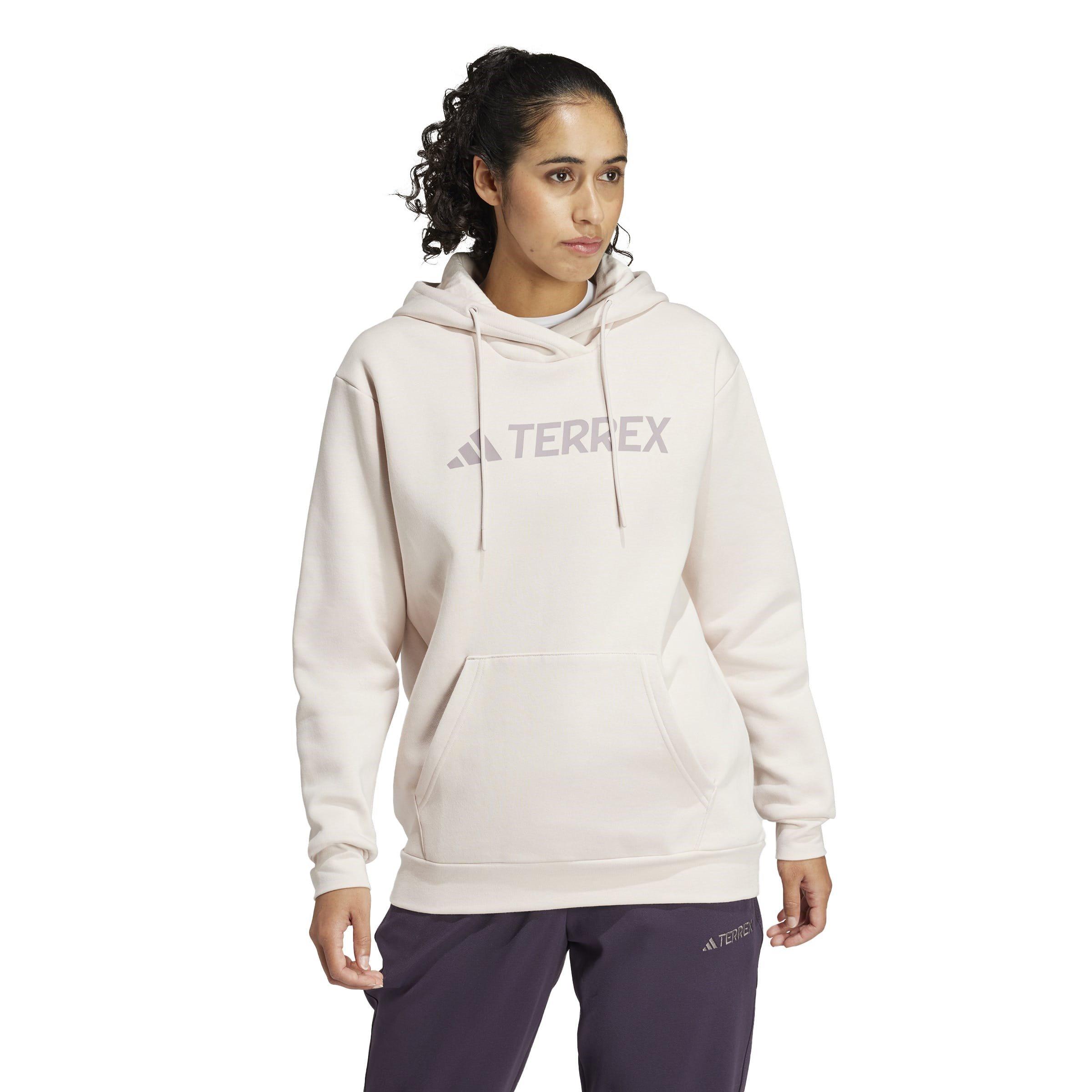 Putty Malva - adidas - Terrex Logo Hoodie Womens - 4
