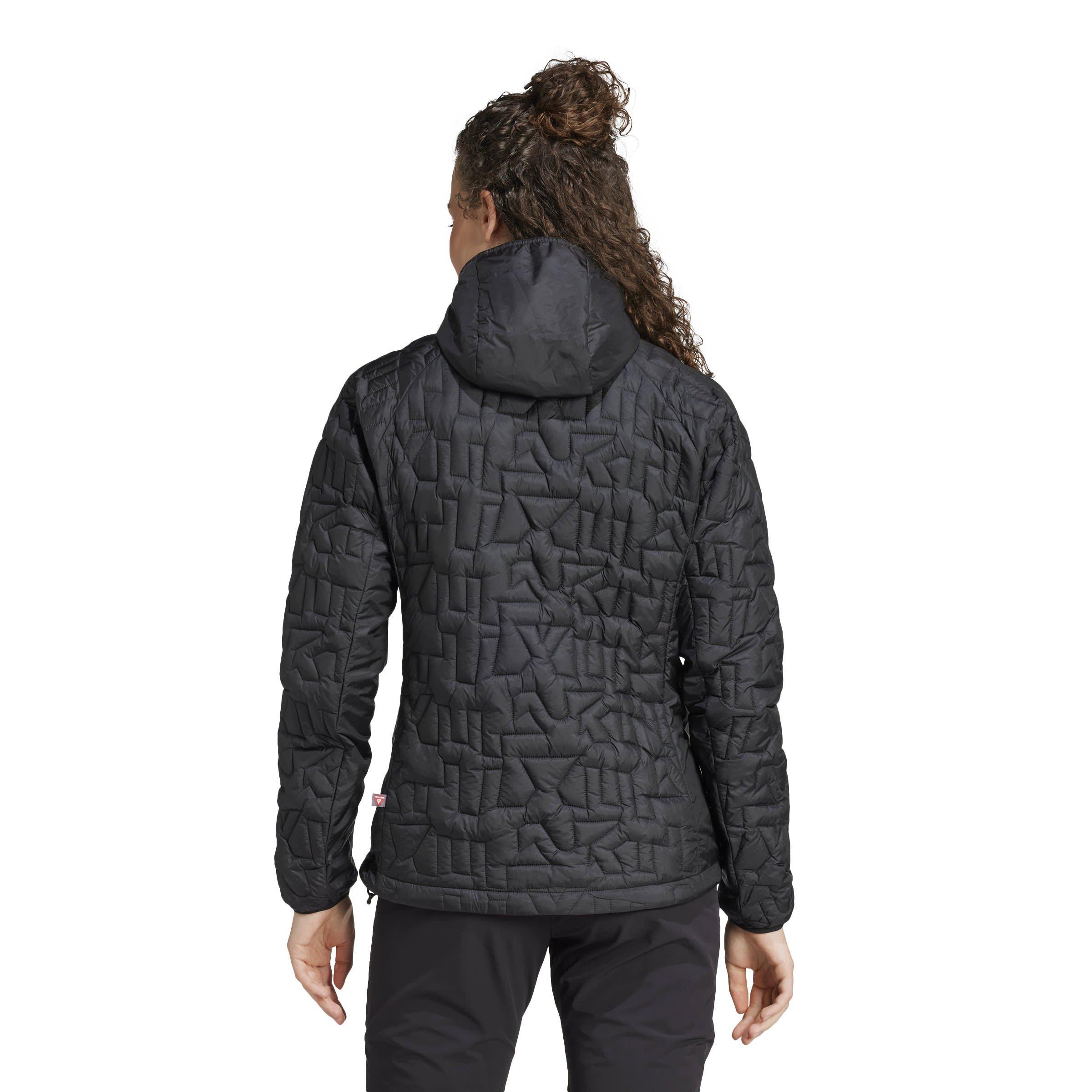 Crna - adidas - Terrex Xperior PrimaLoft Loose Fill Insulated Hooded Jacket Womens - 3