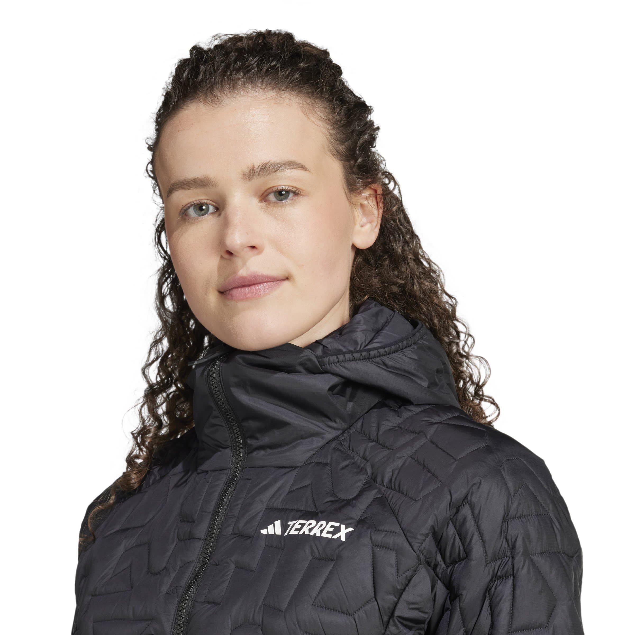 Crna - adidas - Terrex Xperior PrimaLoft Loose Fill Insulated Hooded Jacket Womens - 5