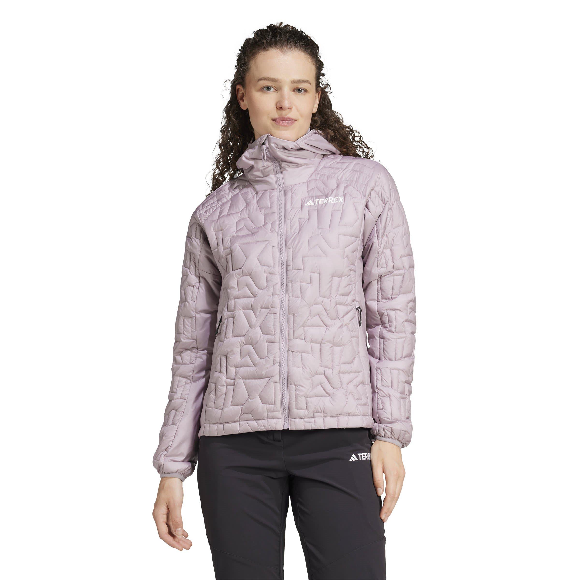 Feige/Schwarz - adidas - Women's Terrex Xperior PrimaLoft Insulated Hooded Long Sleeve Waterproof Jacket - 2