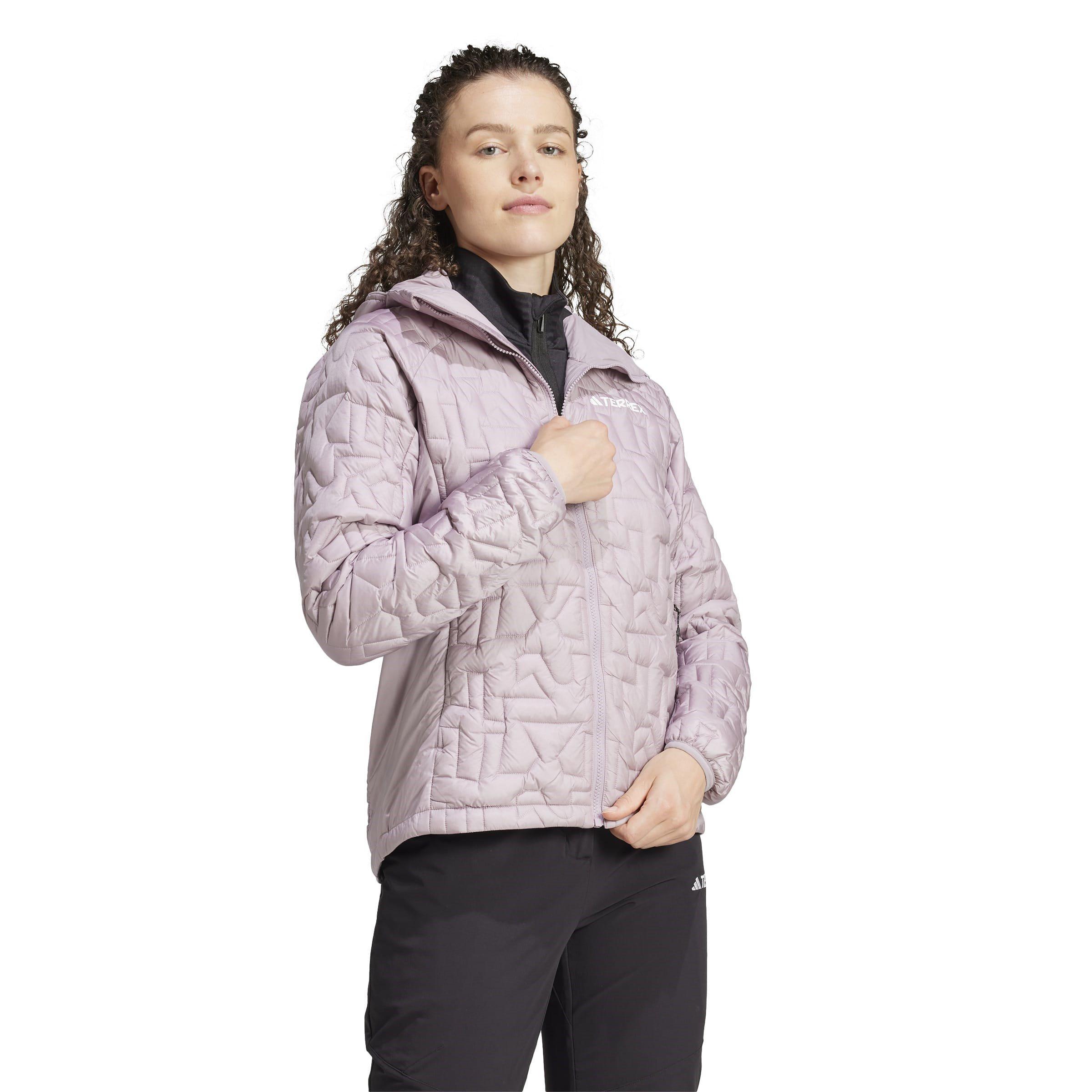Feige/Schwarz - adidas - Women's Terrex Xperior PrimaLoft Insulated Hooded Long Sleeve Waterproof Jacket - 4