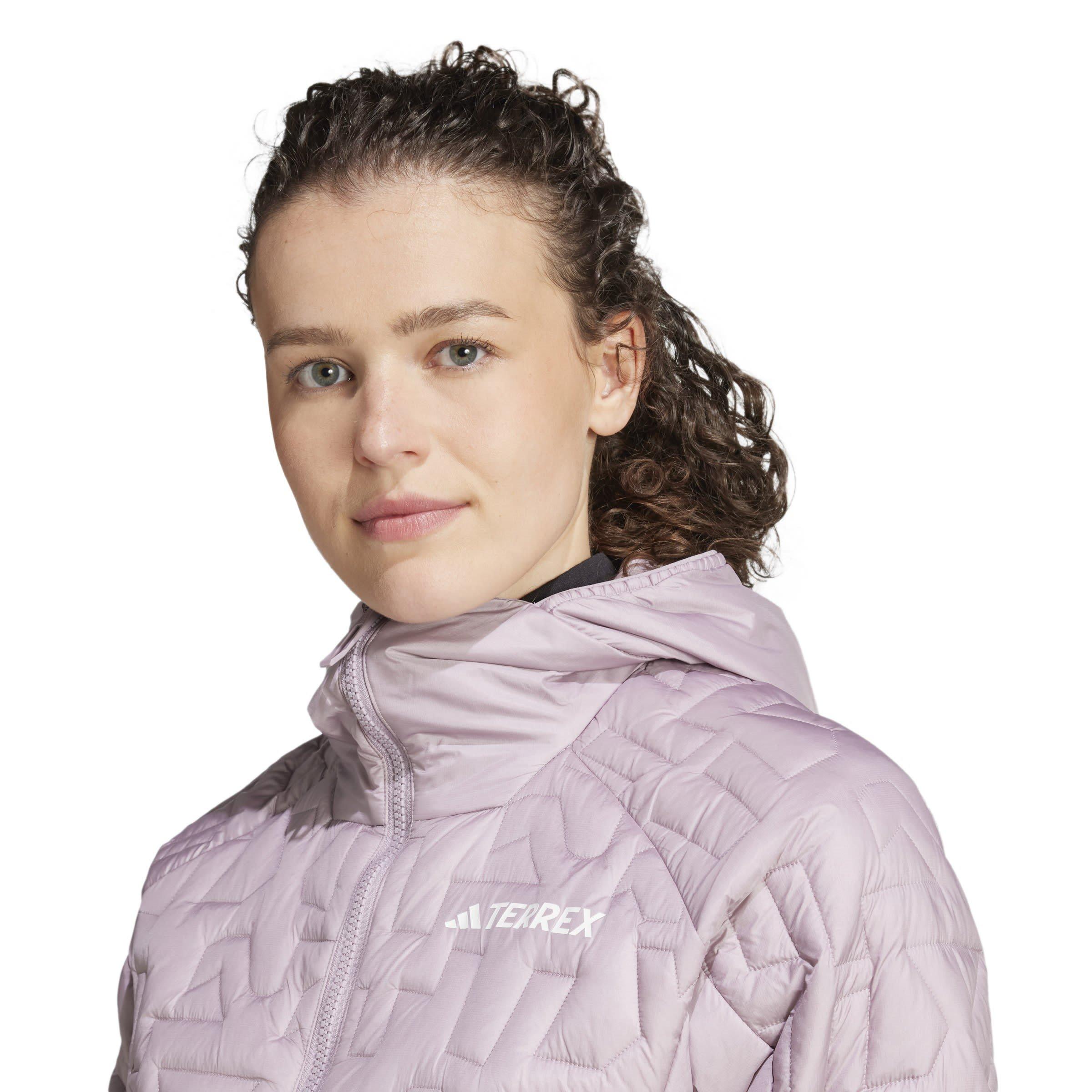 Feige/Schwarz - adidas - Women's Terrex Xperior PrimaLoft Insulated Hooded Long Sleeve Waterproof Jacket - 5