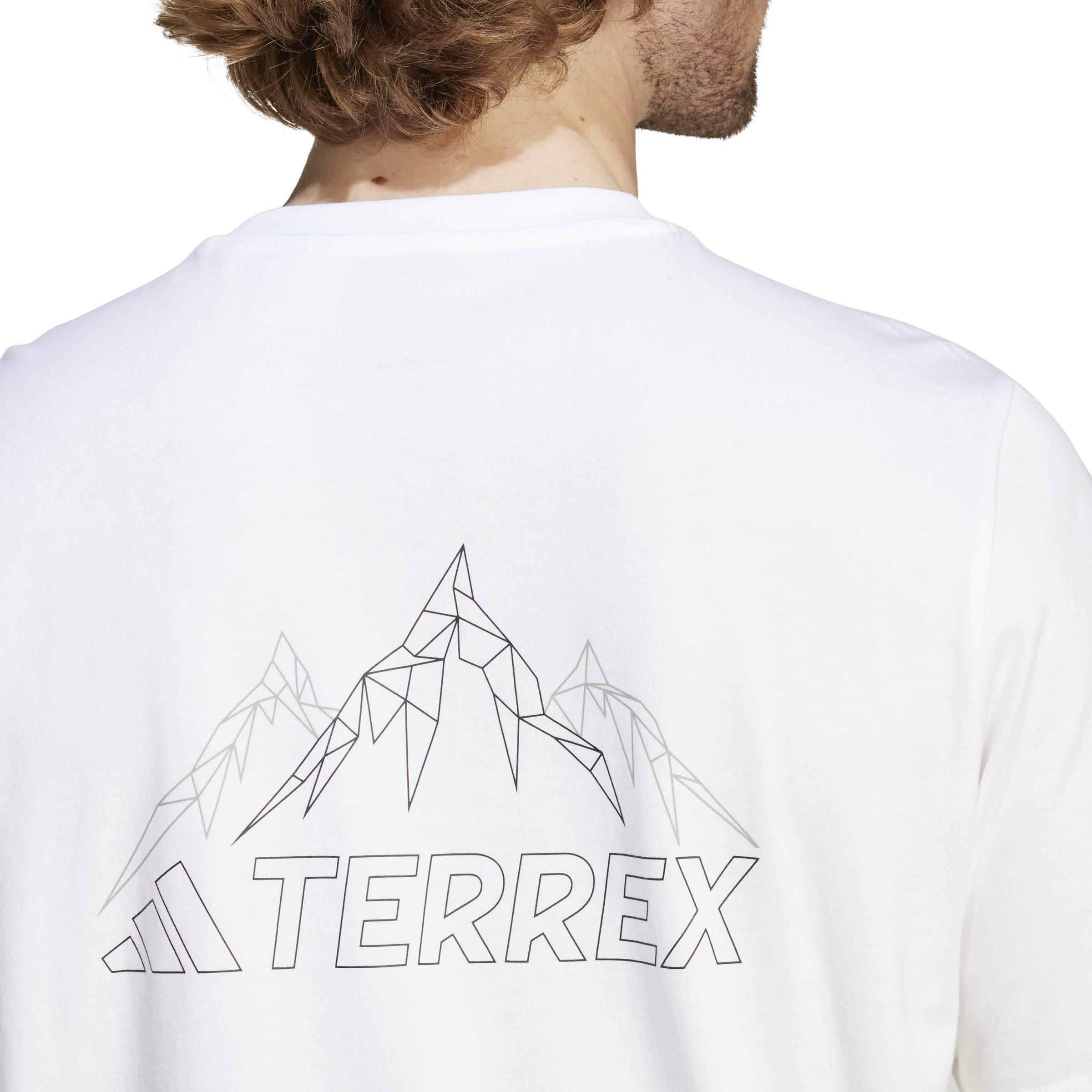 White - adidas - Terrex Mountain Graphic T-Shirt - 5