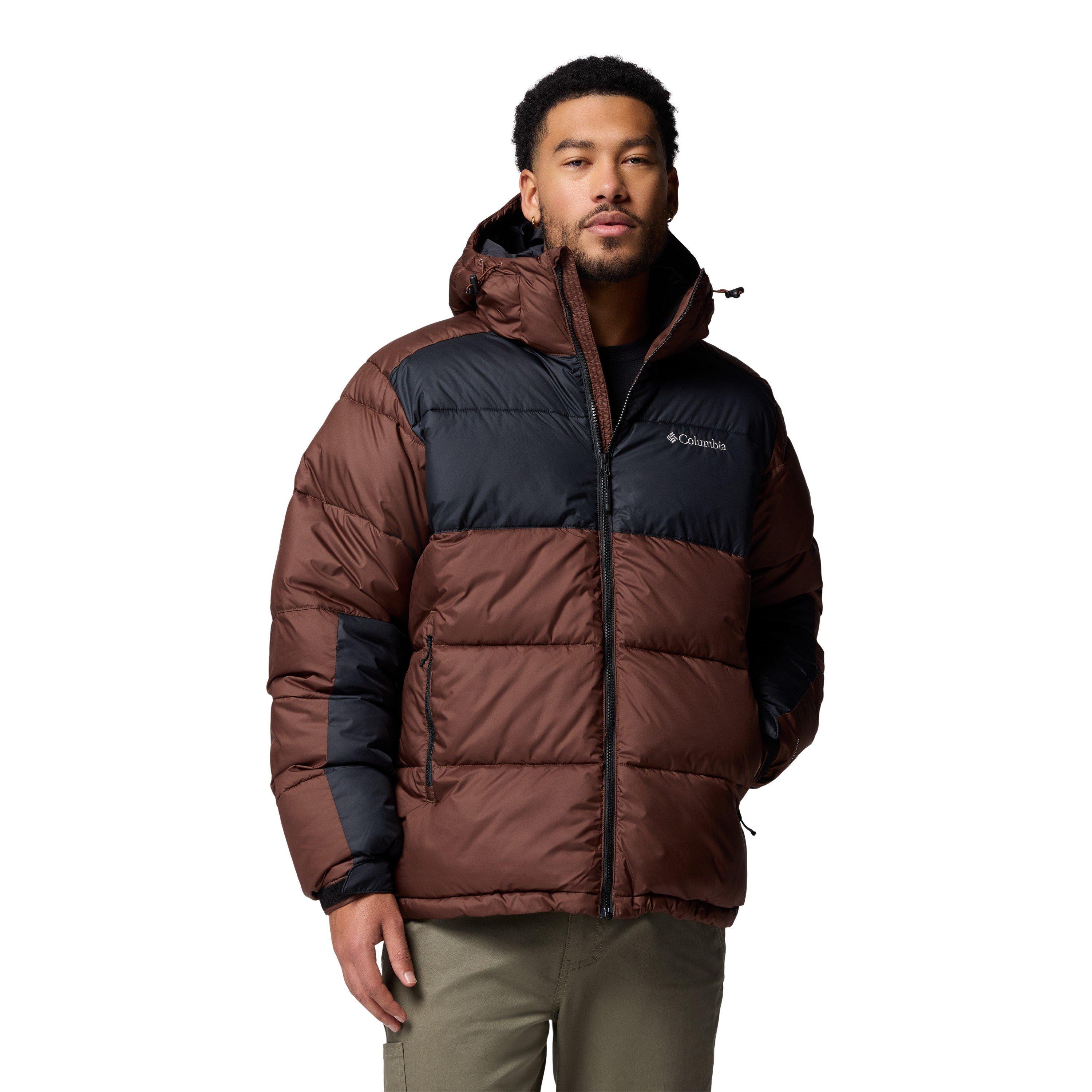 Columbia Men's Pike Lake Hooded Water-Resistant Insulated Puffer Jacket - Tobacco - X Large