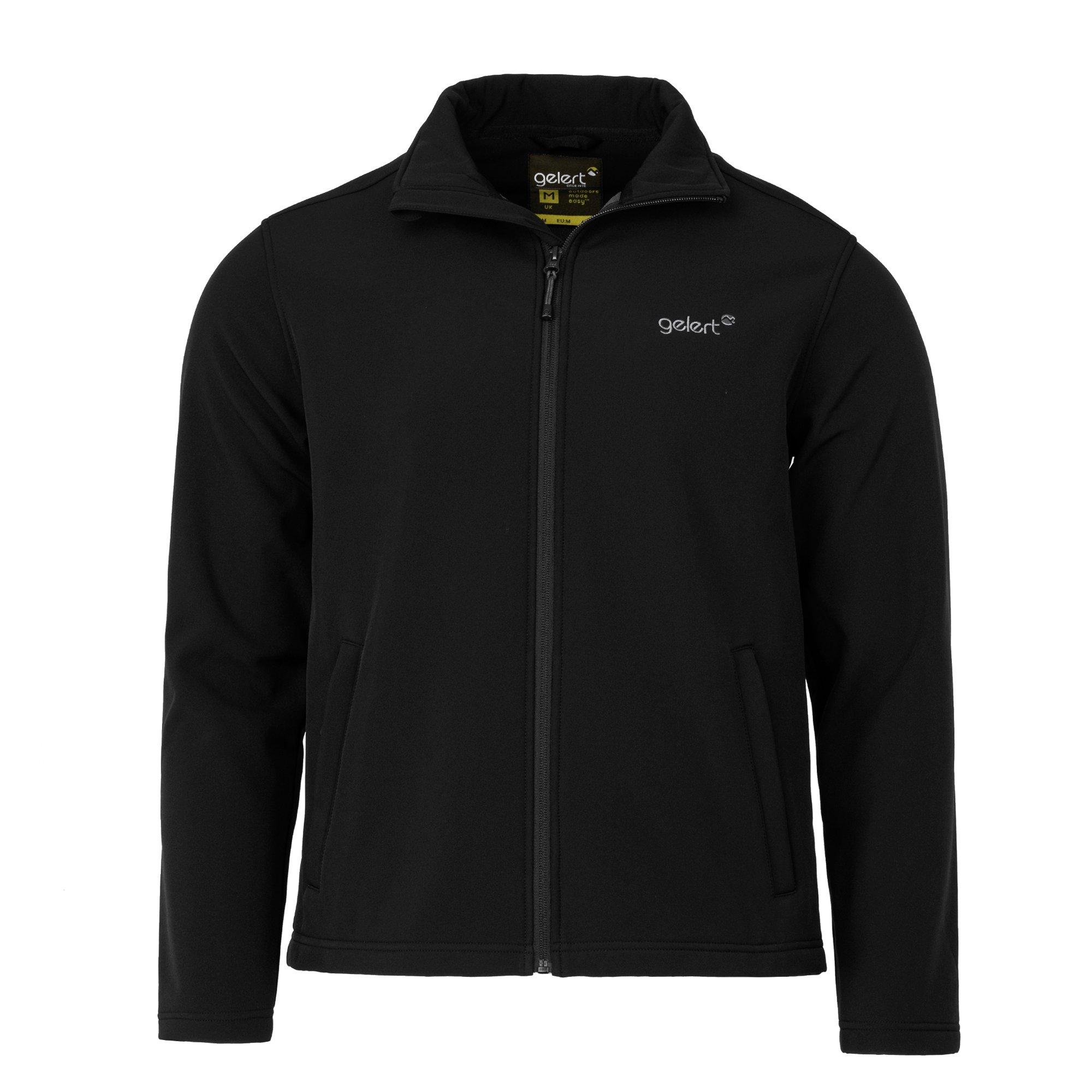 Black - Gelert - Men's Fleece Lined Long Sleeve Softshell Jacket - 1
