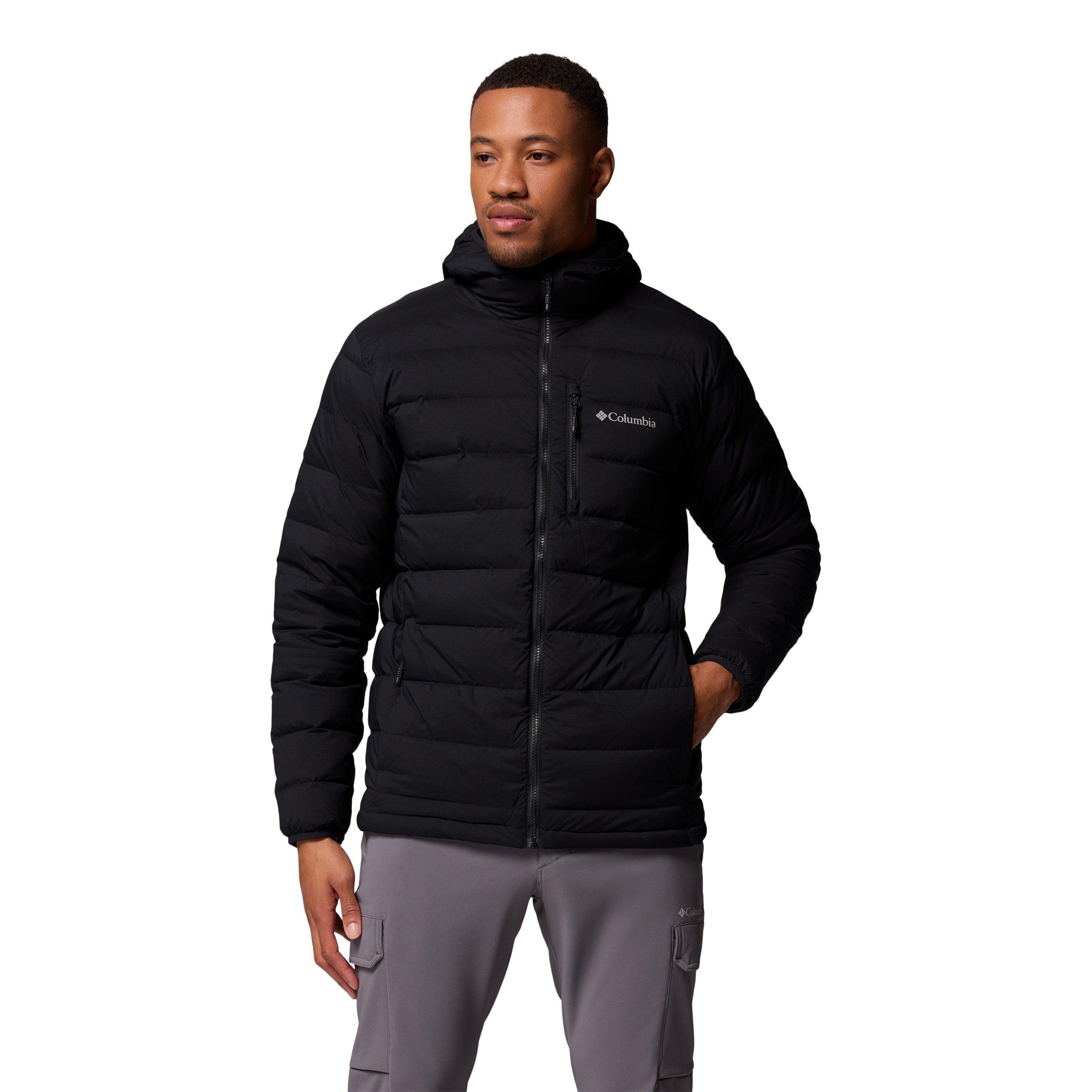 Columbia Men's Drift Peak 4-Way Stretch Water-Resistant Down Jacket - Black - X Large