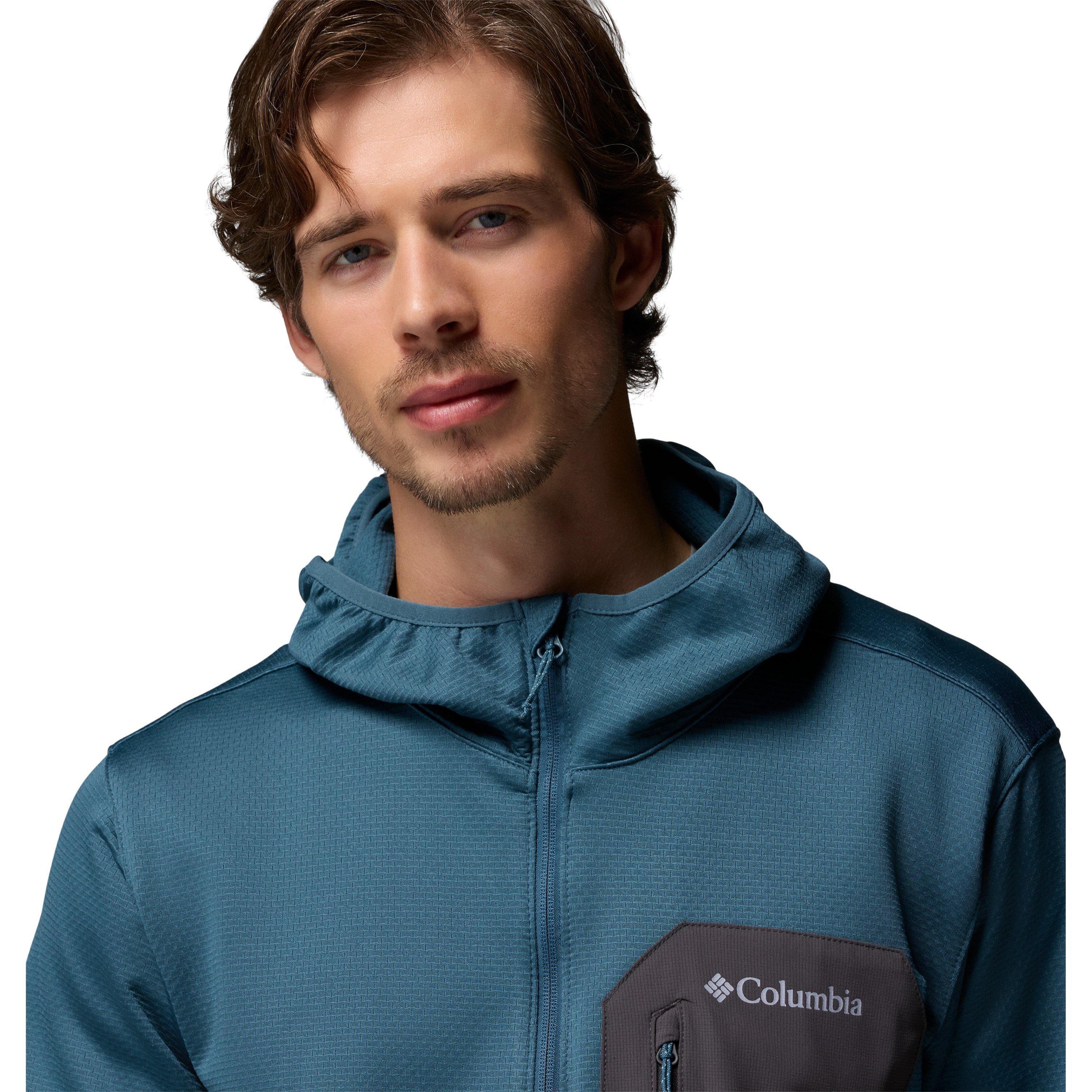 Blue - Columbia - Tall Heights™ Hdd Grid Fleece Full Zip - 5