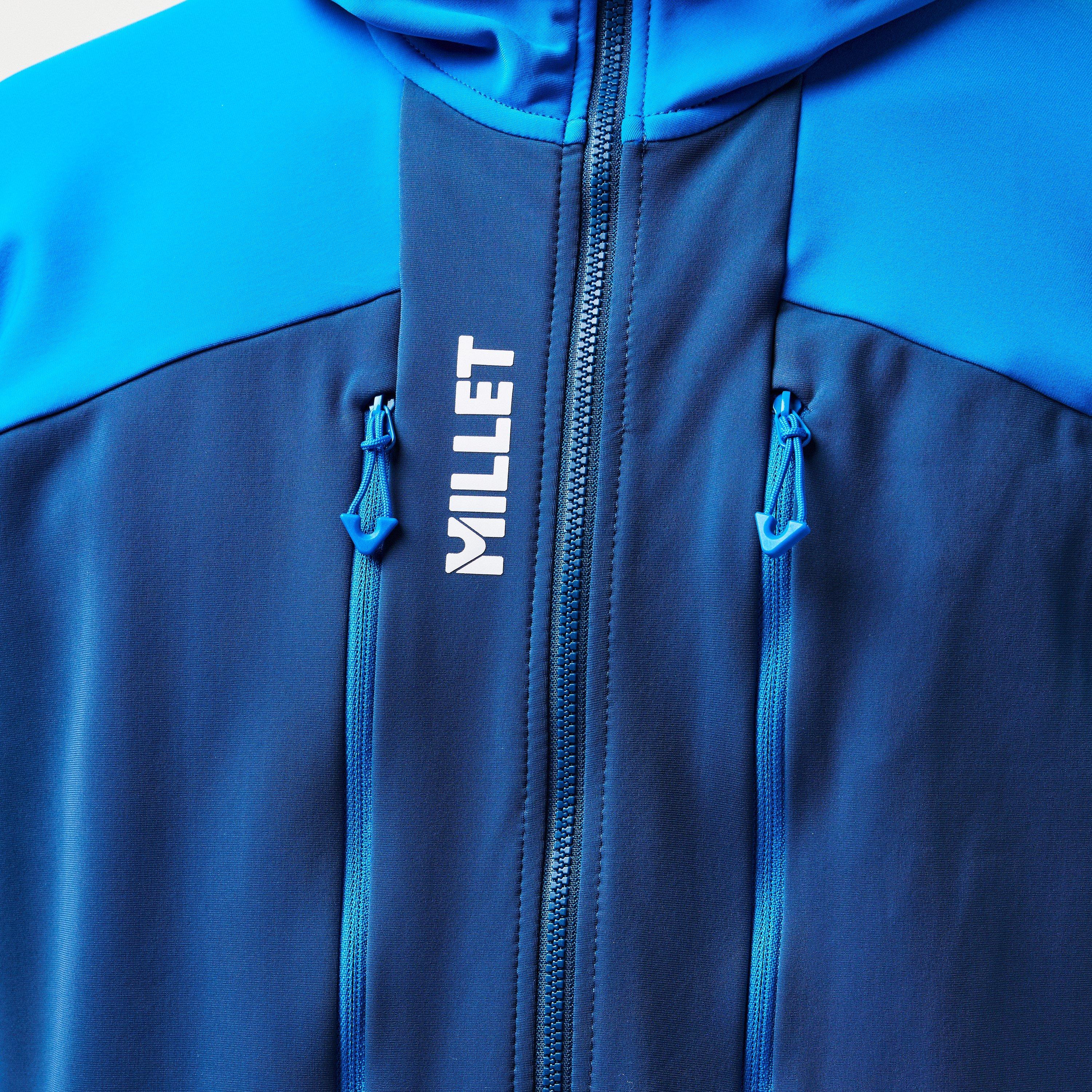 Dark Denim - Millet - Pierra Hood Full Zip Fleece - 5