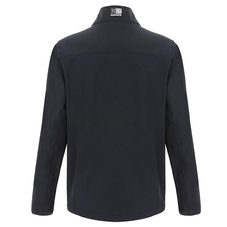 Noir - Karrimor - logo-patch long-sleeve knitted polo shirt - 8
