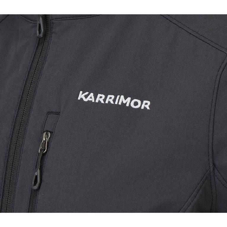 Noir - Karrimor - logo-patch long-sleeve knitted polo shirt - 10