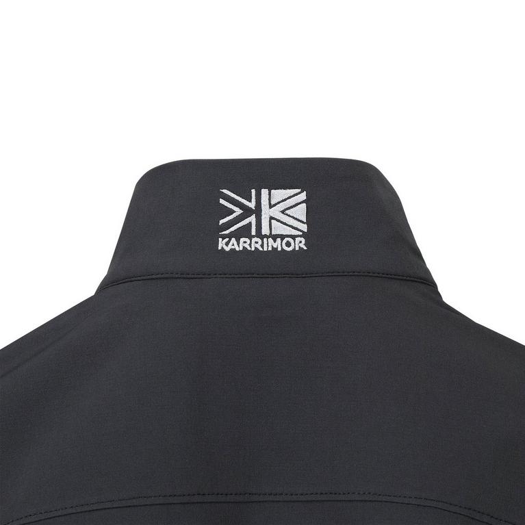Noir - Karrimor - logo-patch long-sleeve knitted polo shirt - 11