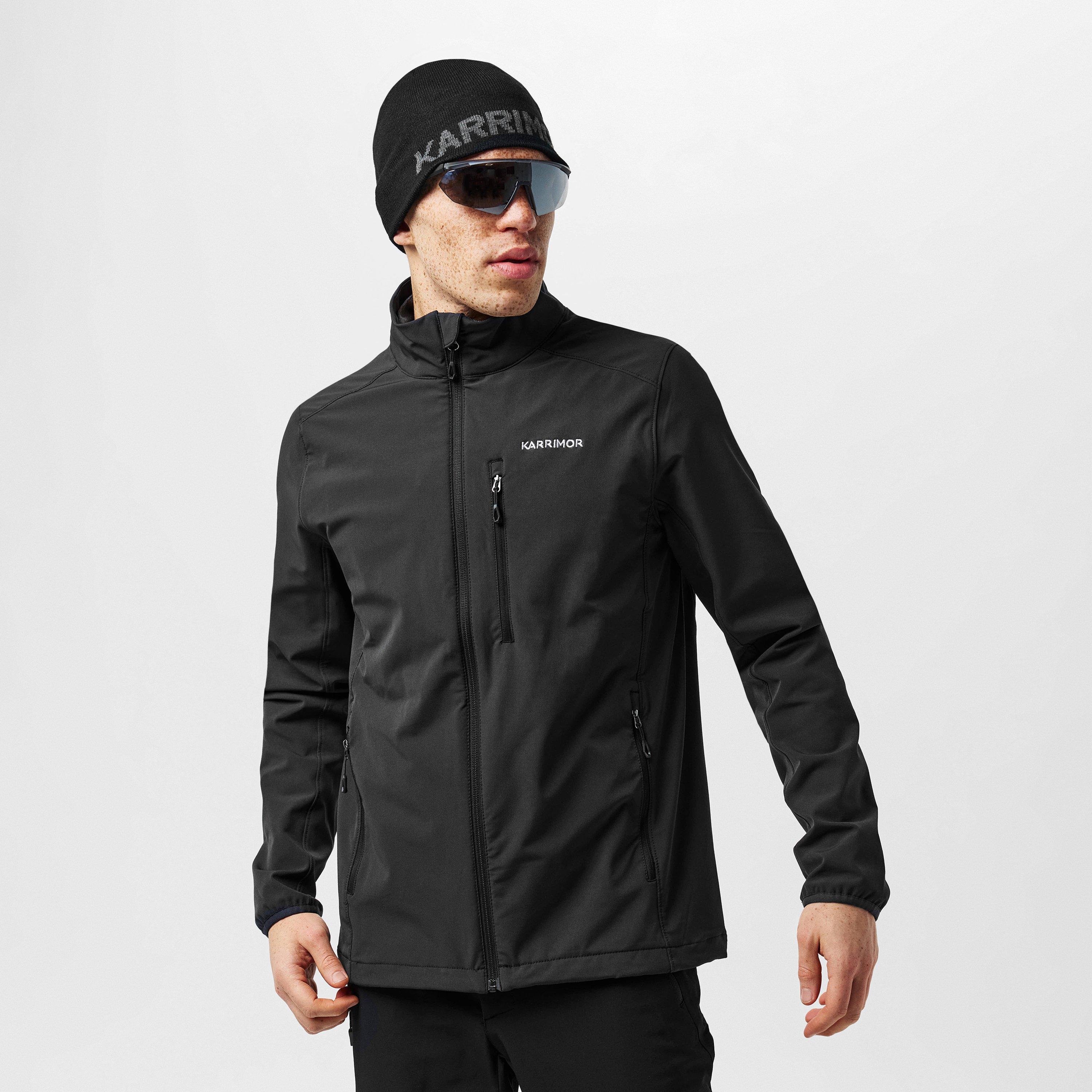 Negro - Karrimor - Windproof Water-Repellent Long Sleeve Softshell Jacket - 3