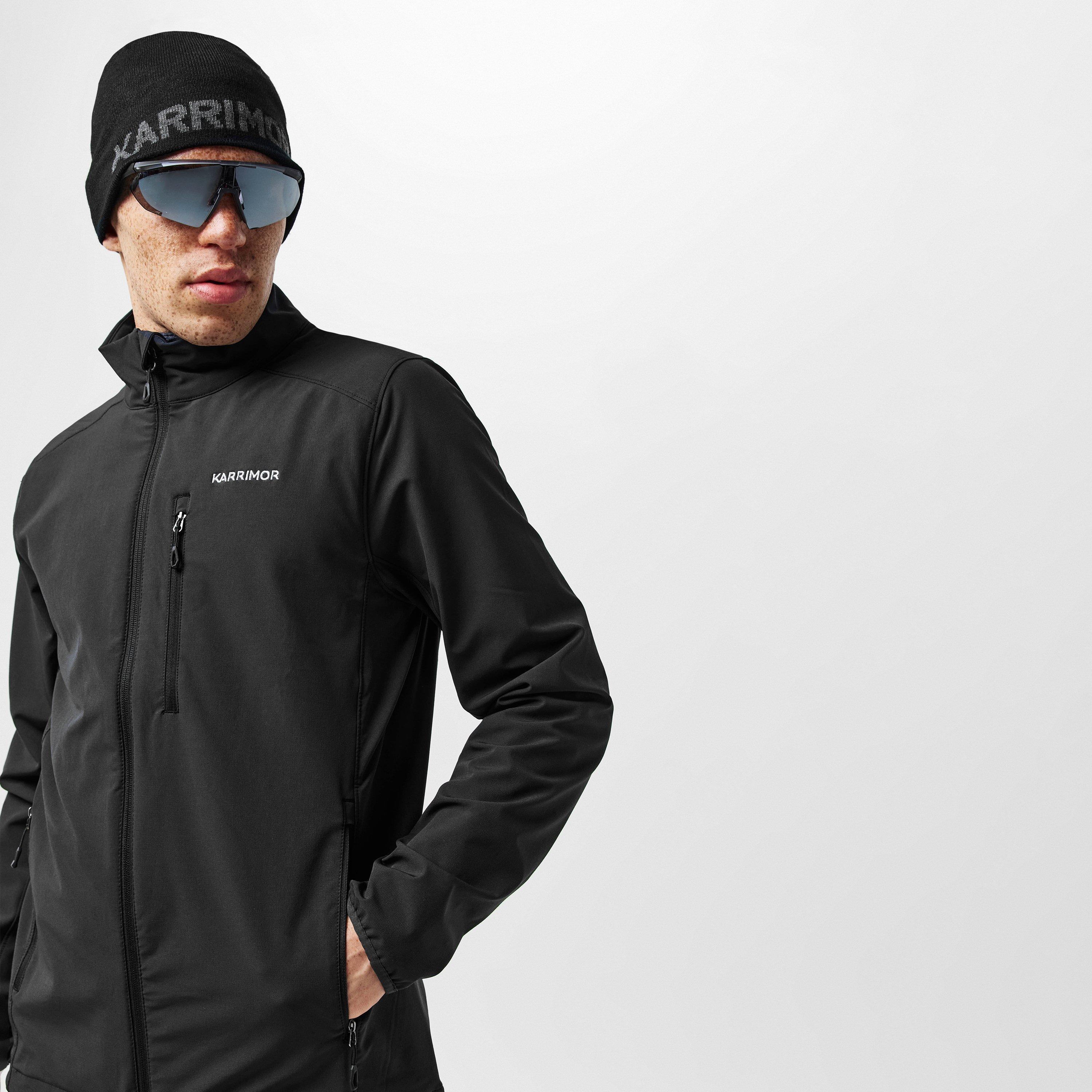 Negro - Karrimor - Windproof Water-Repellent Long Sleeve Softshell Jacket - 6