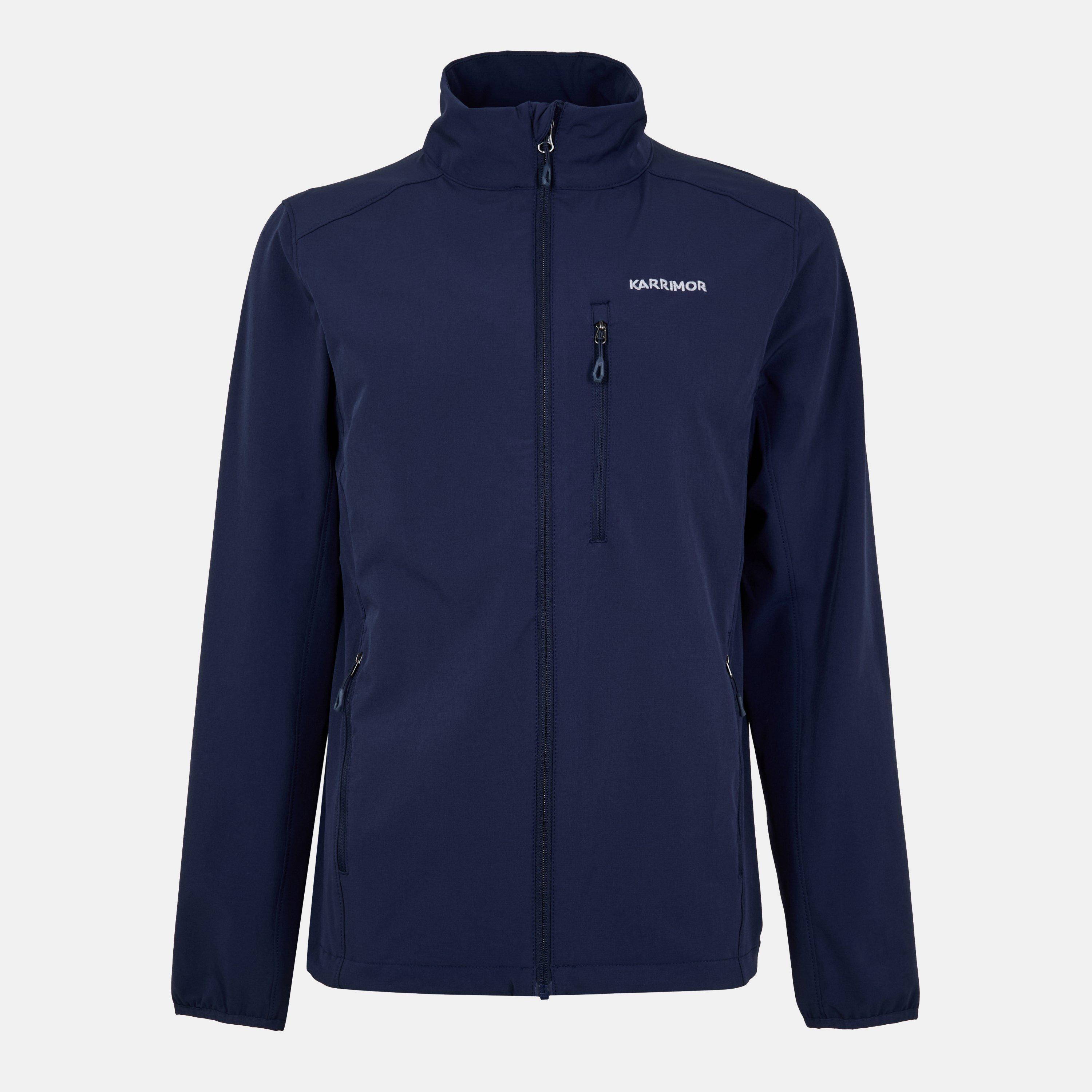 Blue - Karrimor - Windproof Water-Repellent Long Sleeve Softshell Jacket - 1