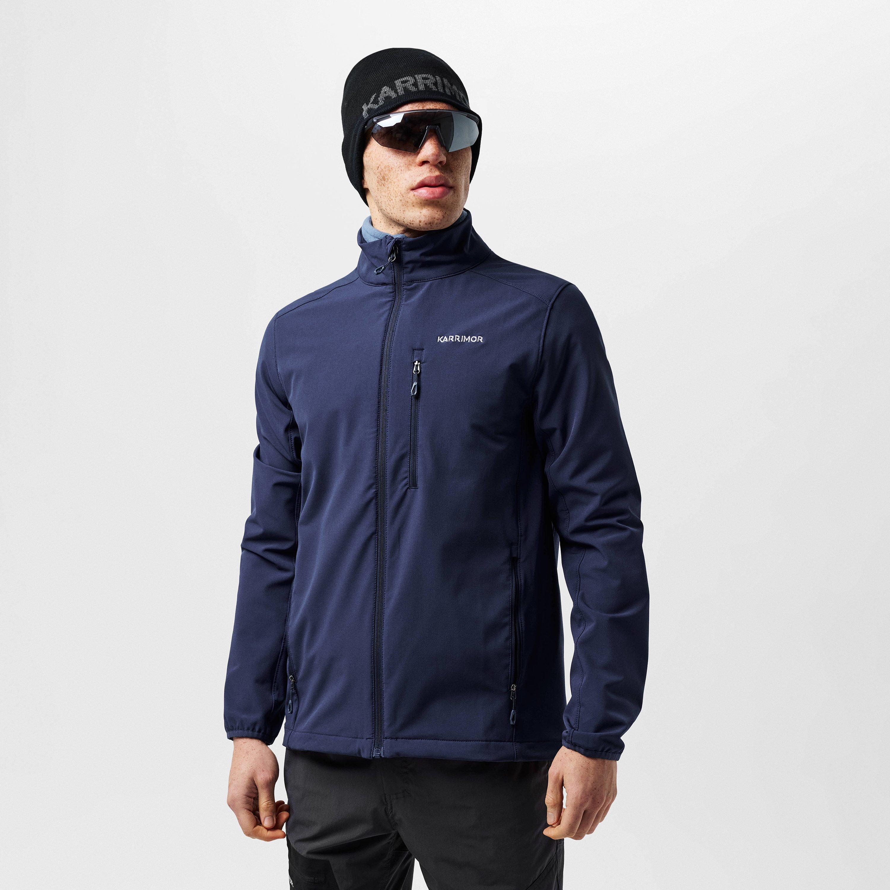 Blue - Karrimor - Windproof Water-Repellent Long Sleeve Softshell Jacket - 3