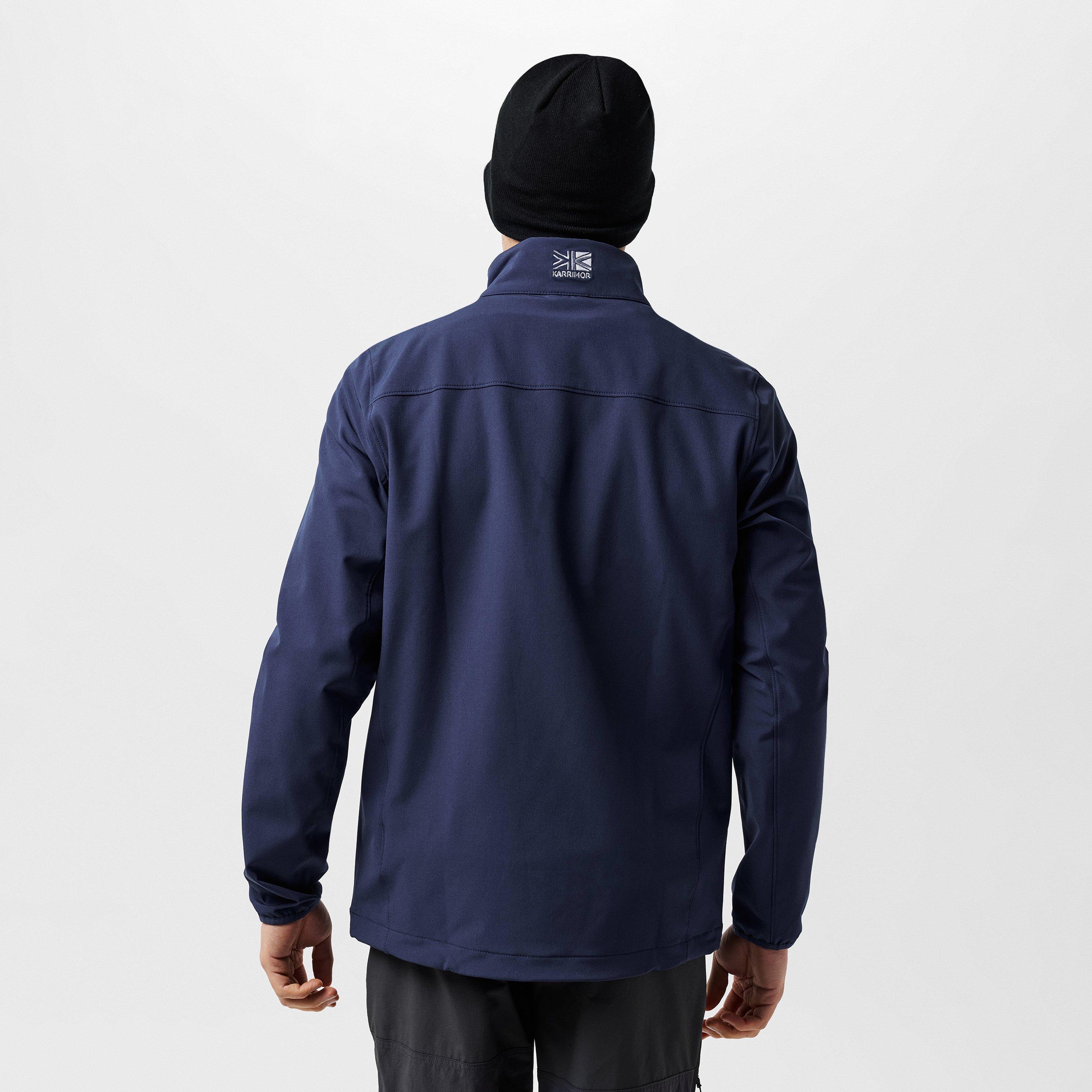 Blue - Karrimor - Windproof Water-Repellent Long Sleeve Softshell Jacket - 4