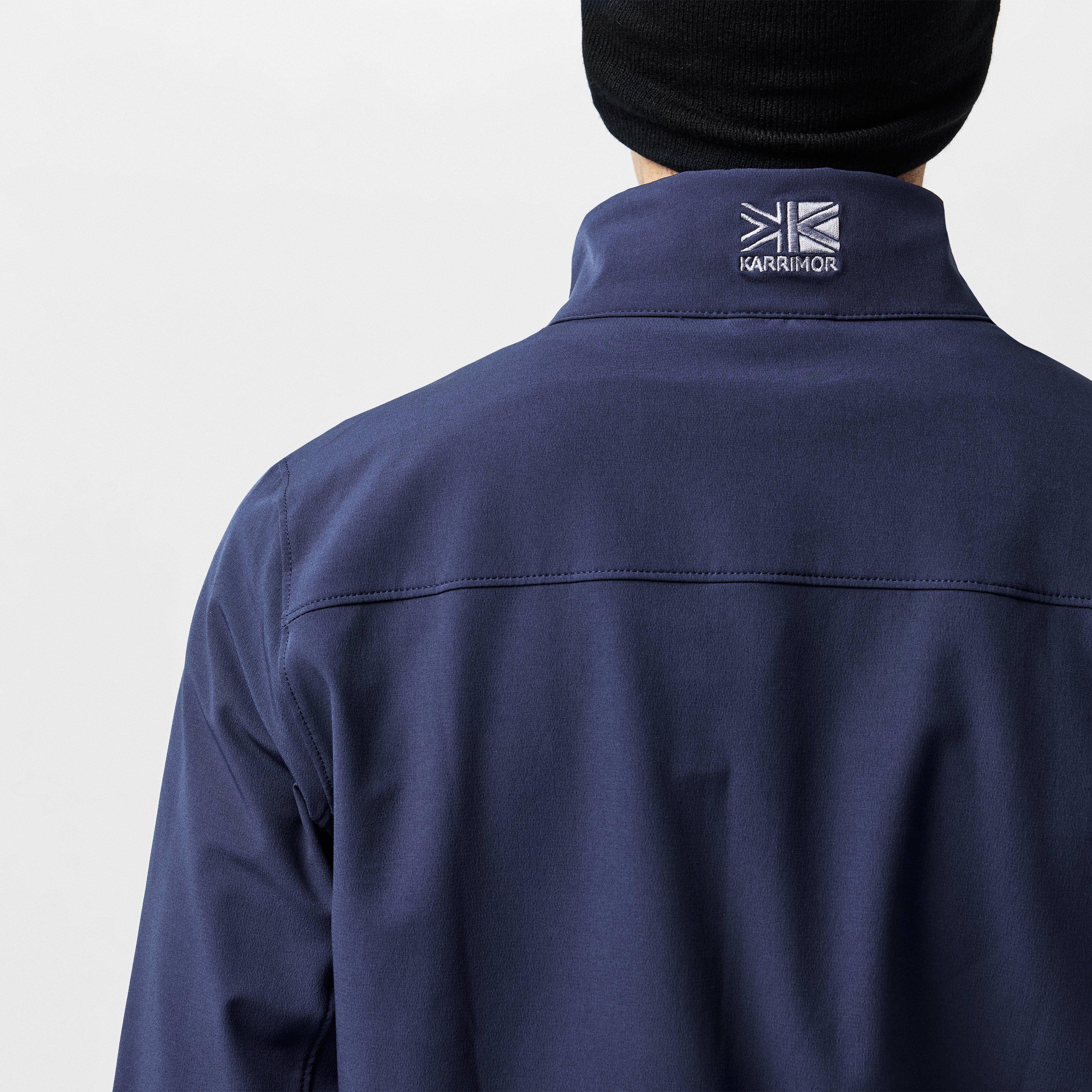 Blue - Karrimor - Windproof Water-Repellent Long Sleeve Softshell Jacket - 5