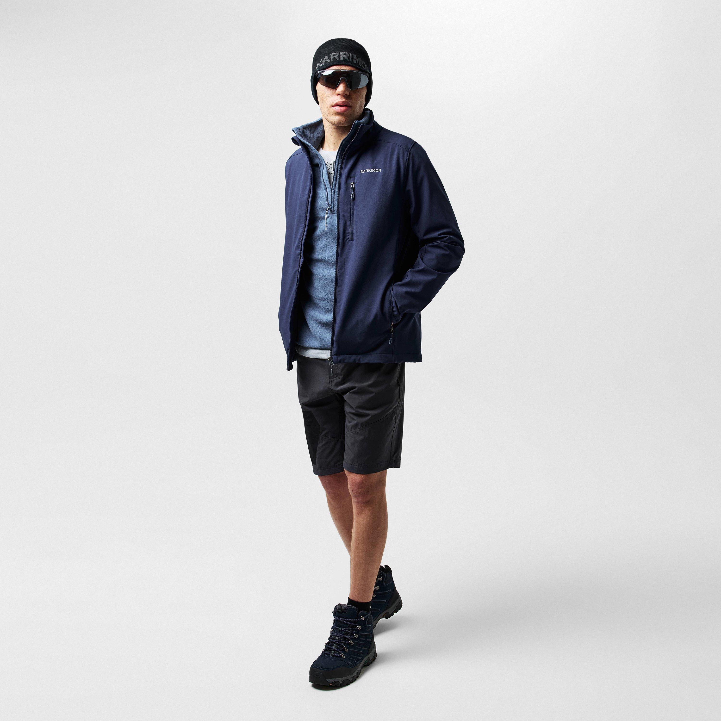 Blue - Karrimor - Windproof Water-Repellent Long Sleeve Softshell Jacket - 7