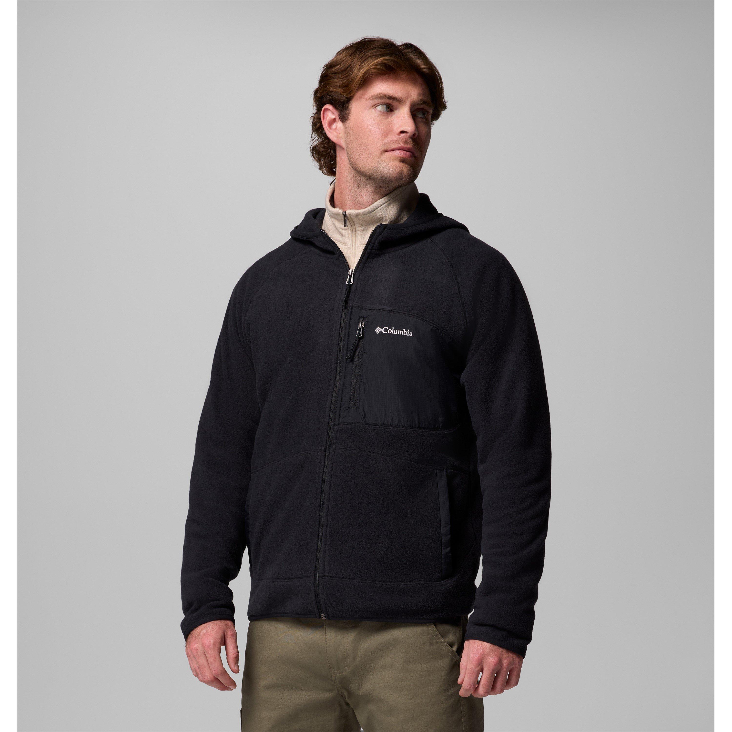 Zwart - Columbia - Fast Trek Hooded Fleece Mens - 4