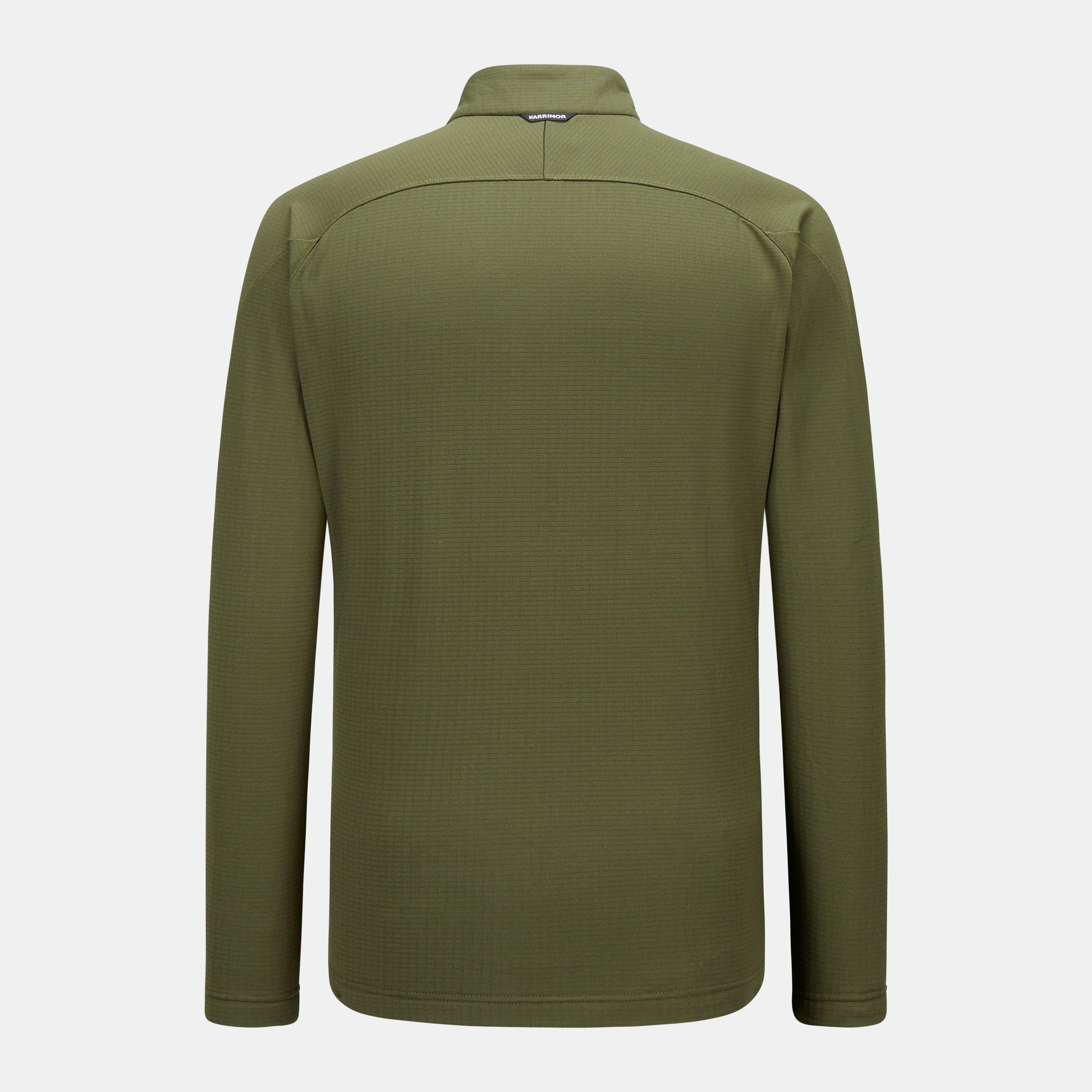 Olive - Karrimor - Grid Fleece half Zip Mens - 2