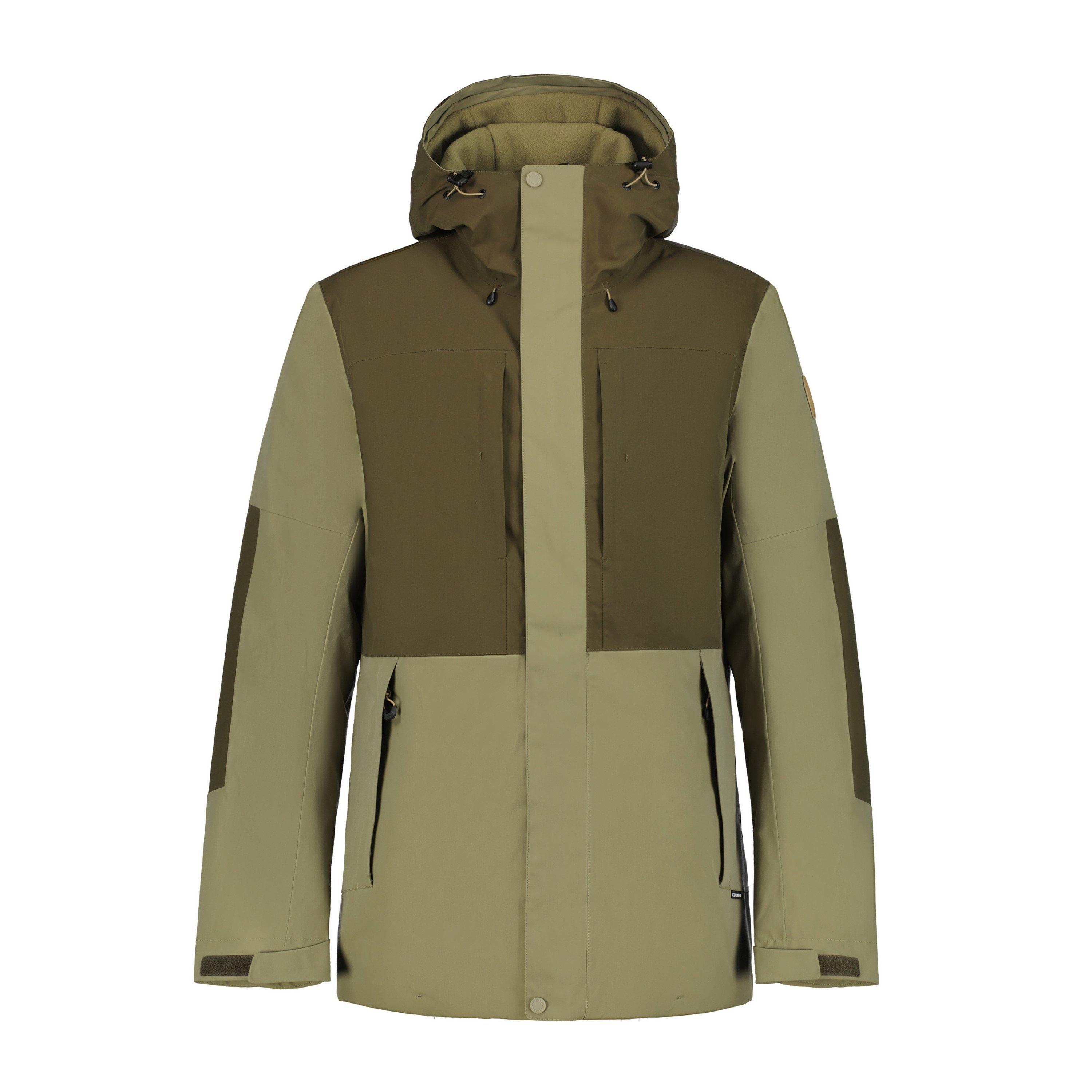 Dark Olive - Icepeak - Men's Midvale Waterproof 3 in 1 Jacket - 1