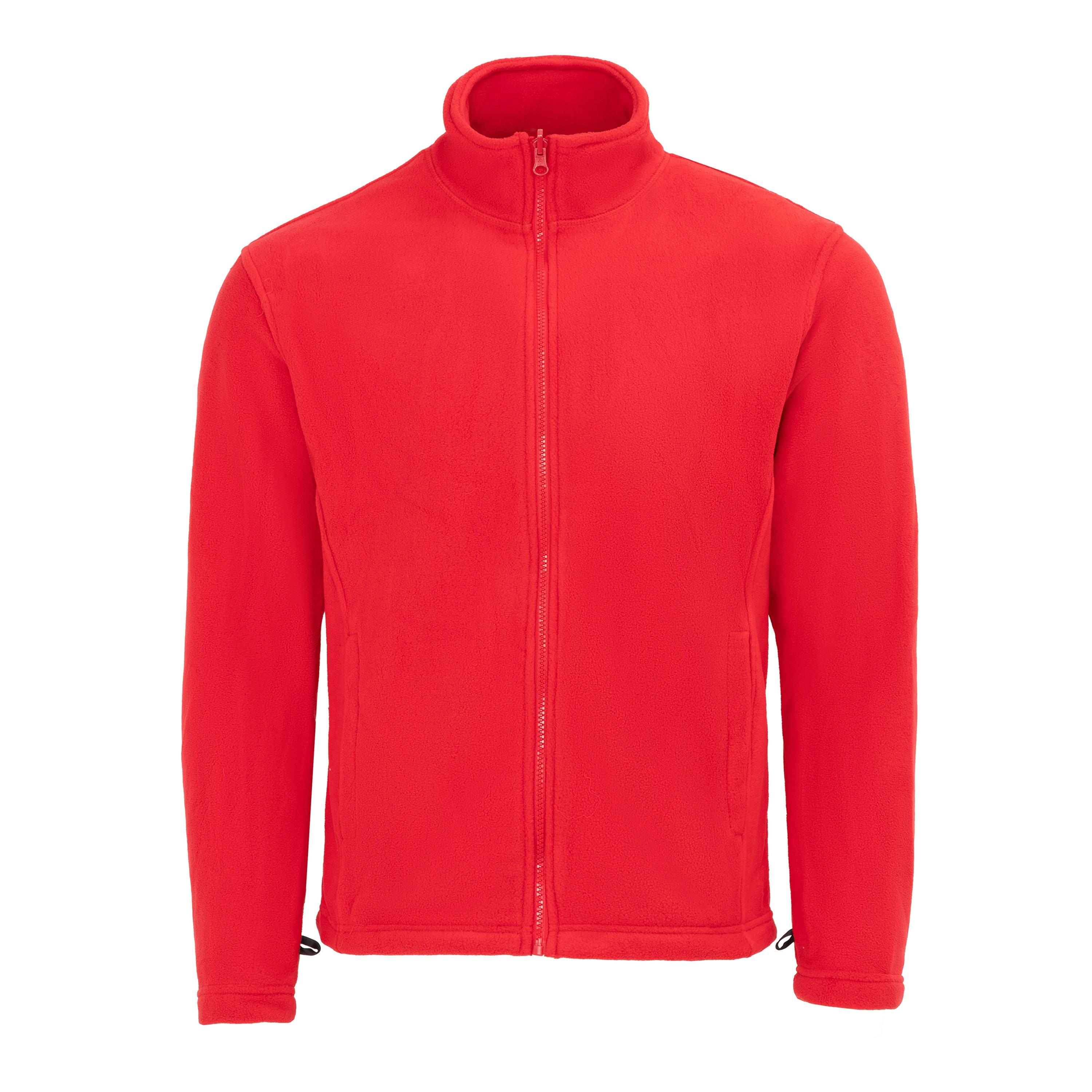 Red - Gelert - Men's 3-in-1 Windproof Fleece Lined Detachable Hood Long Sleeve Jacket - 4