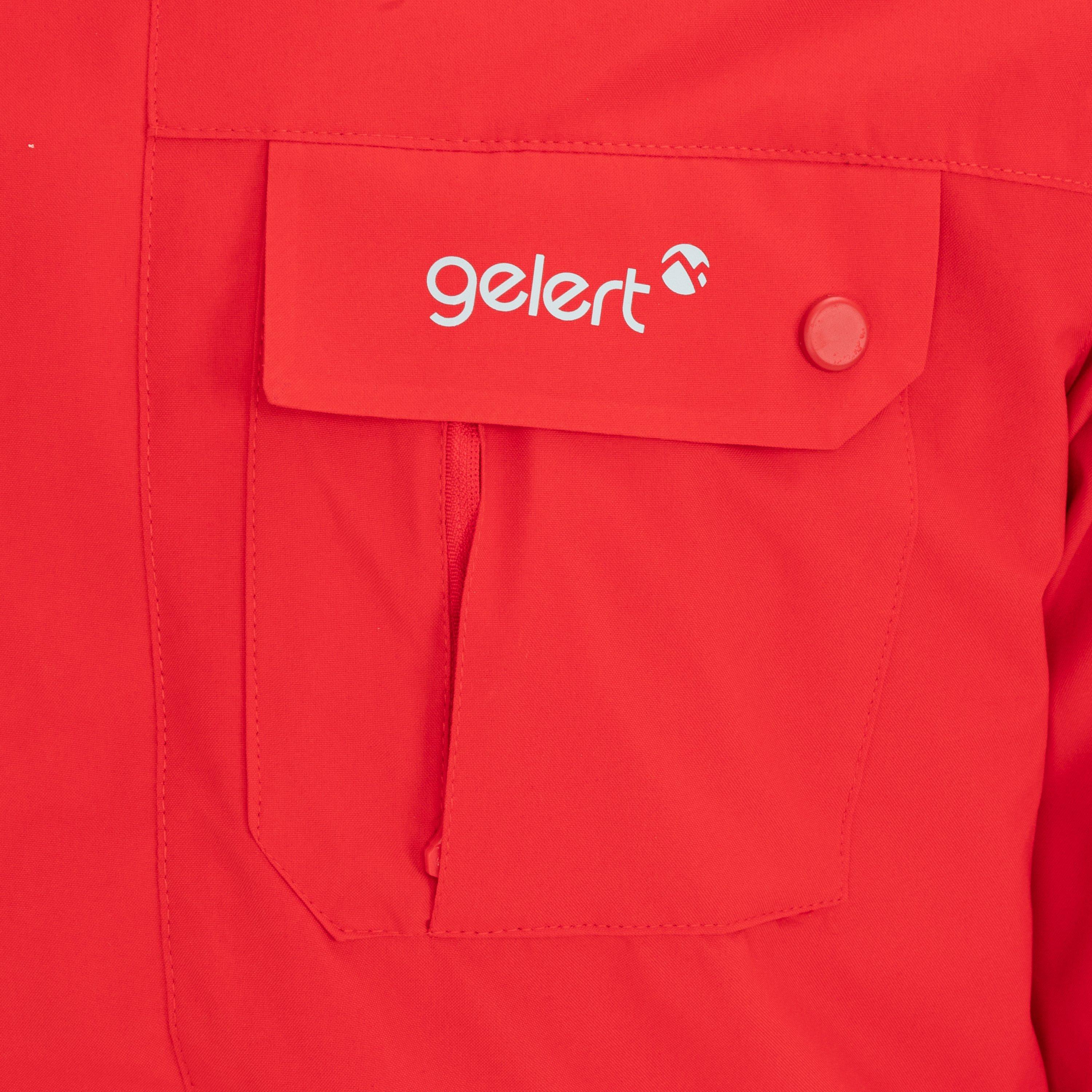 Red - Gelert - Men's 3-in-1 Windproof Fleece Lined Detachable Hood Long Sleeve Jacket - 5