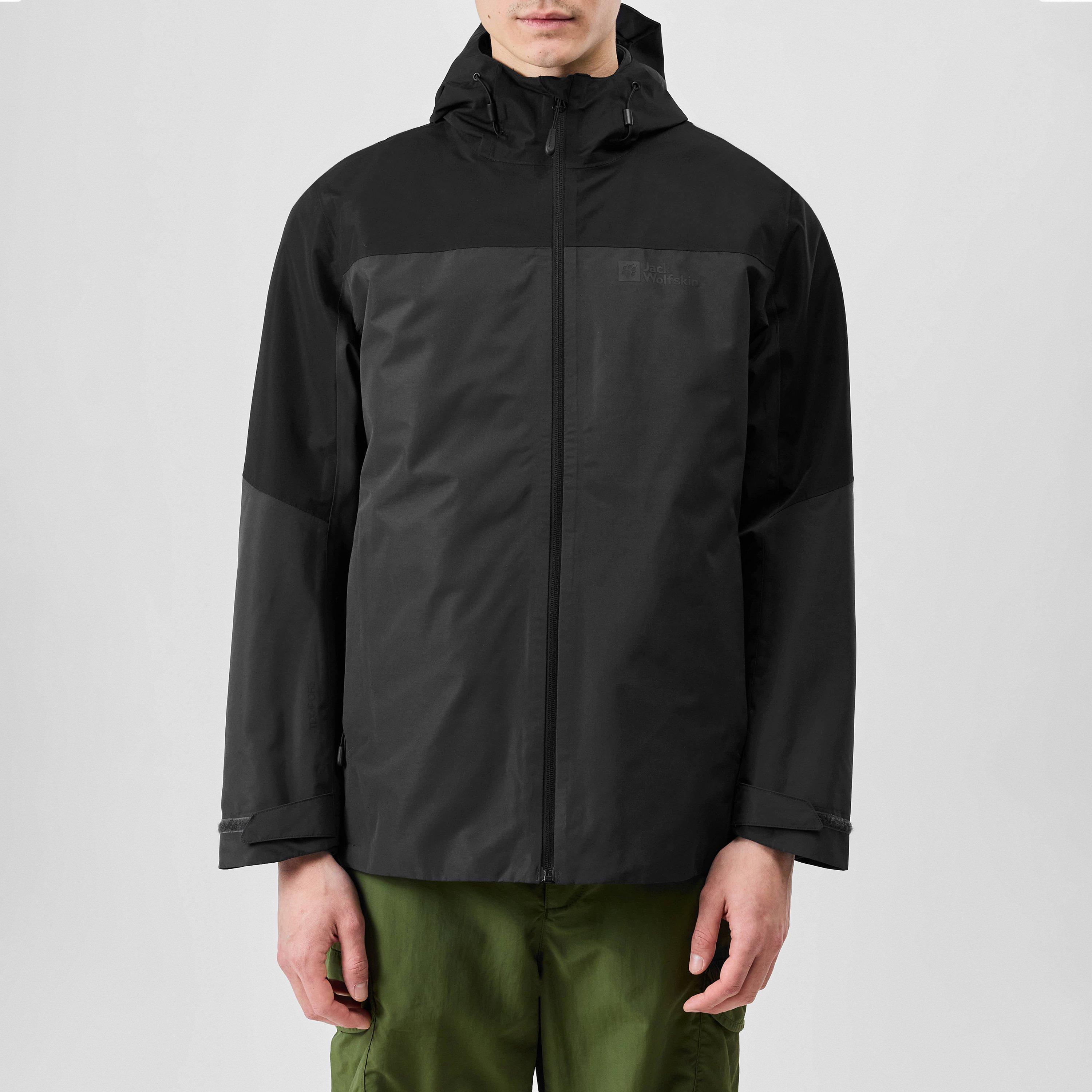 Black - Jack Wolfskin - Men's Glaabach Weatherproof 3-in-1 Jacket - 1