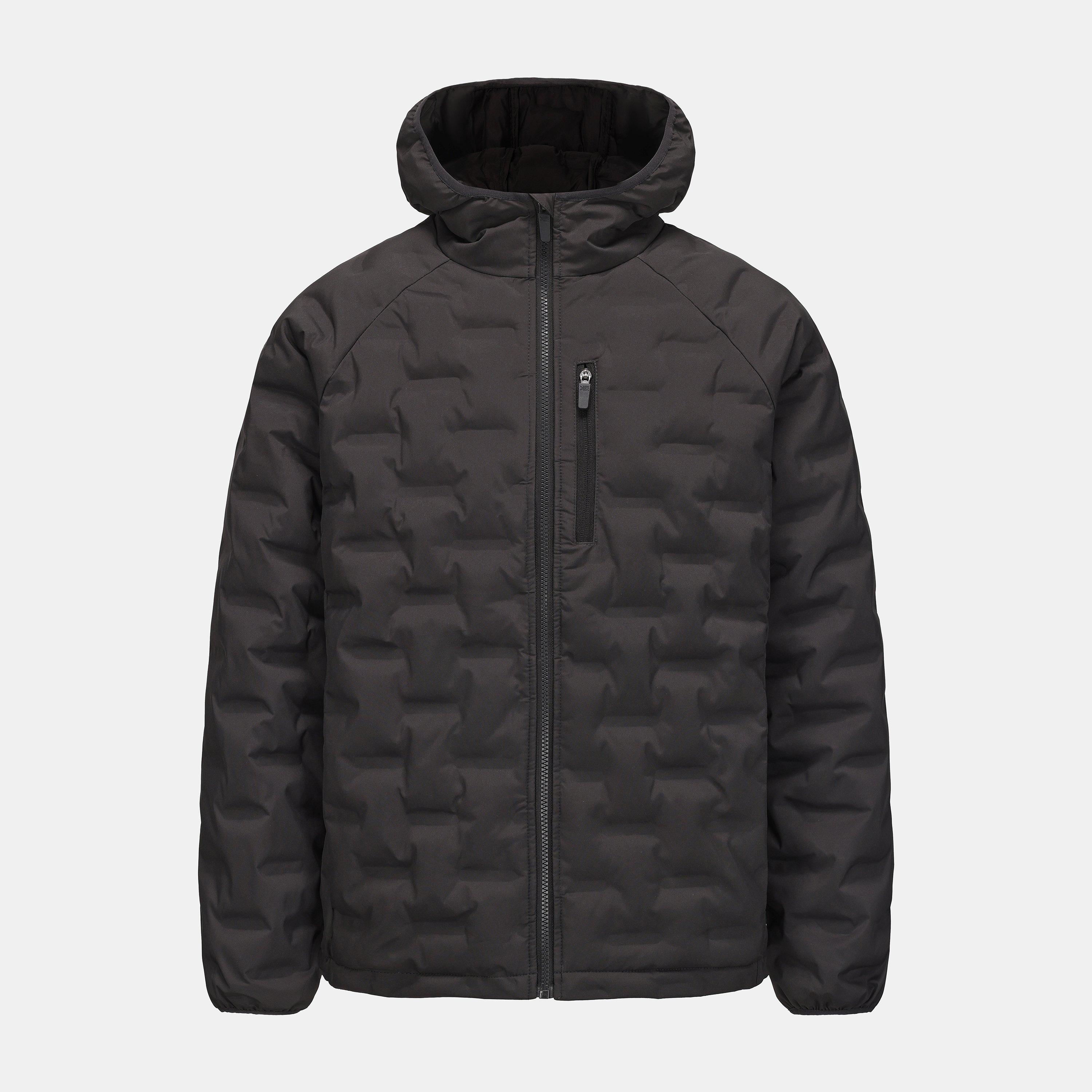 Charcoal - Karrimor - Men's Heat-Sealed Hooded Long Sleeve Full Zip Insulated Puffer Jacket - 1