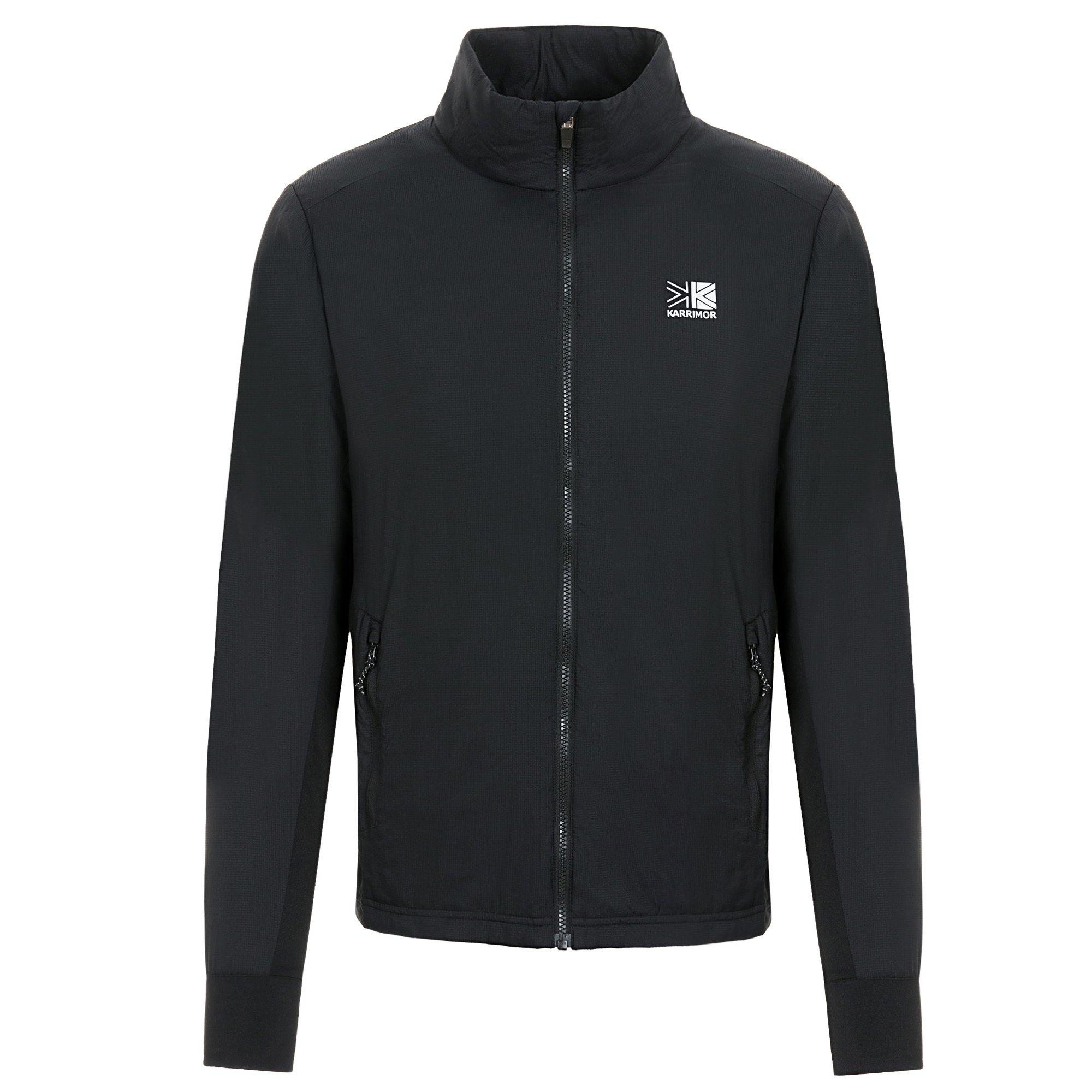 Schwarz - Karrimor - Men's  Hybrid Windproof Long Sleeve Insulated Puffer Jacket - 1