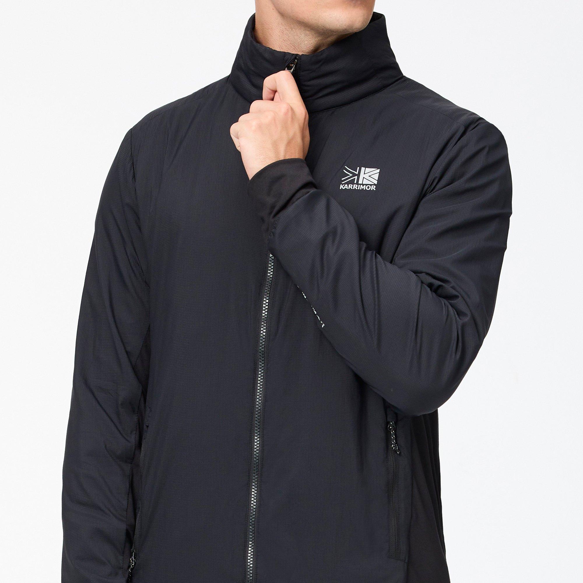 Schwarz - Karrimor - Men's  Hybrid Windproof Long Sleeve Insulated Puffer Jacket - 2