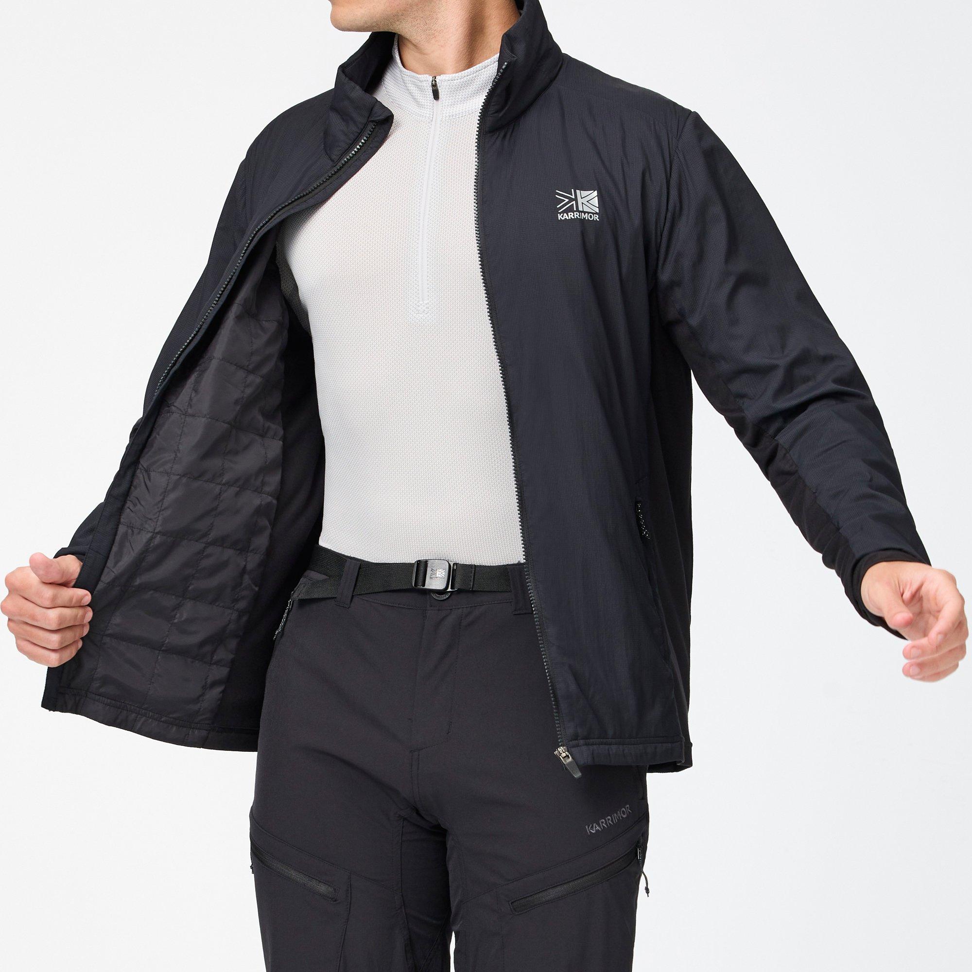 Schwarz - Karrimor - Men's  Hybrid Windproof Long Sleeve Insulated Puffer Jacket - 3