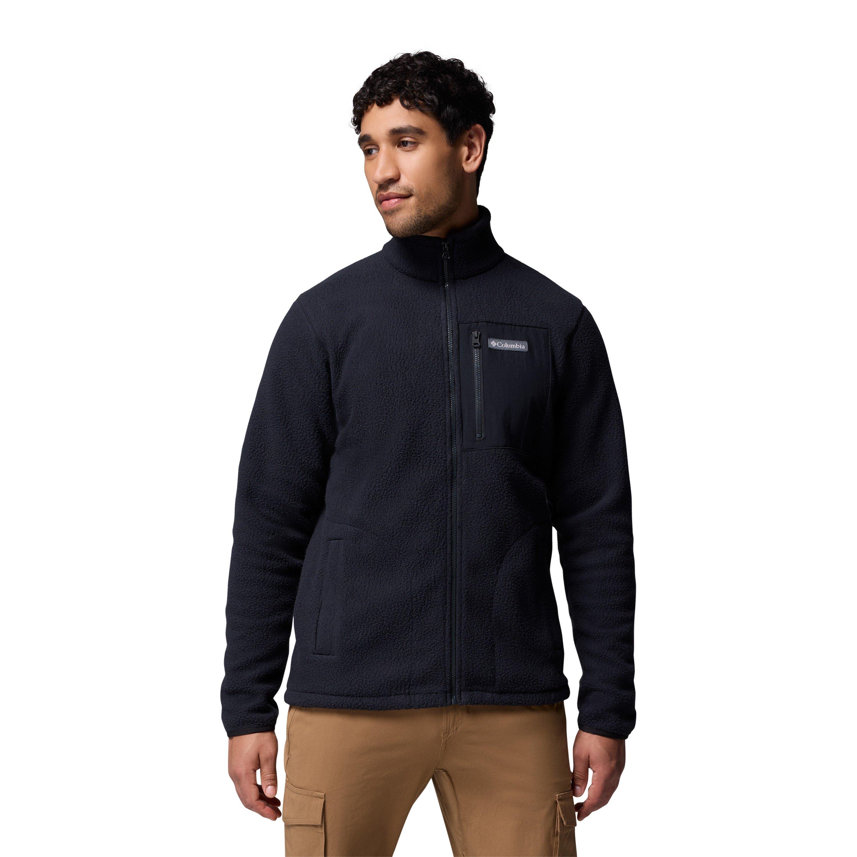 Columbia Men's Full Zip Fleece - Black - Large