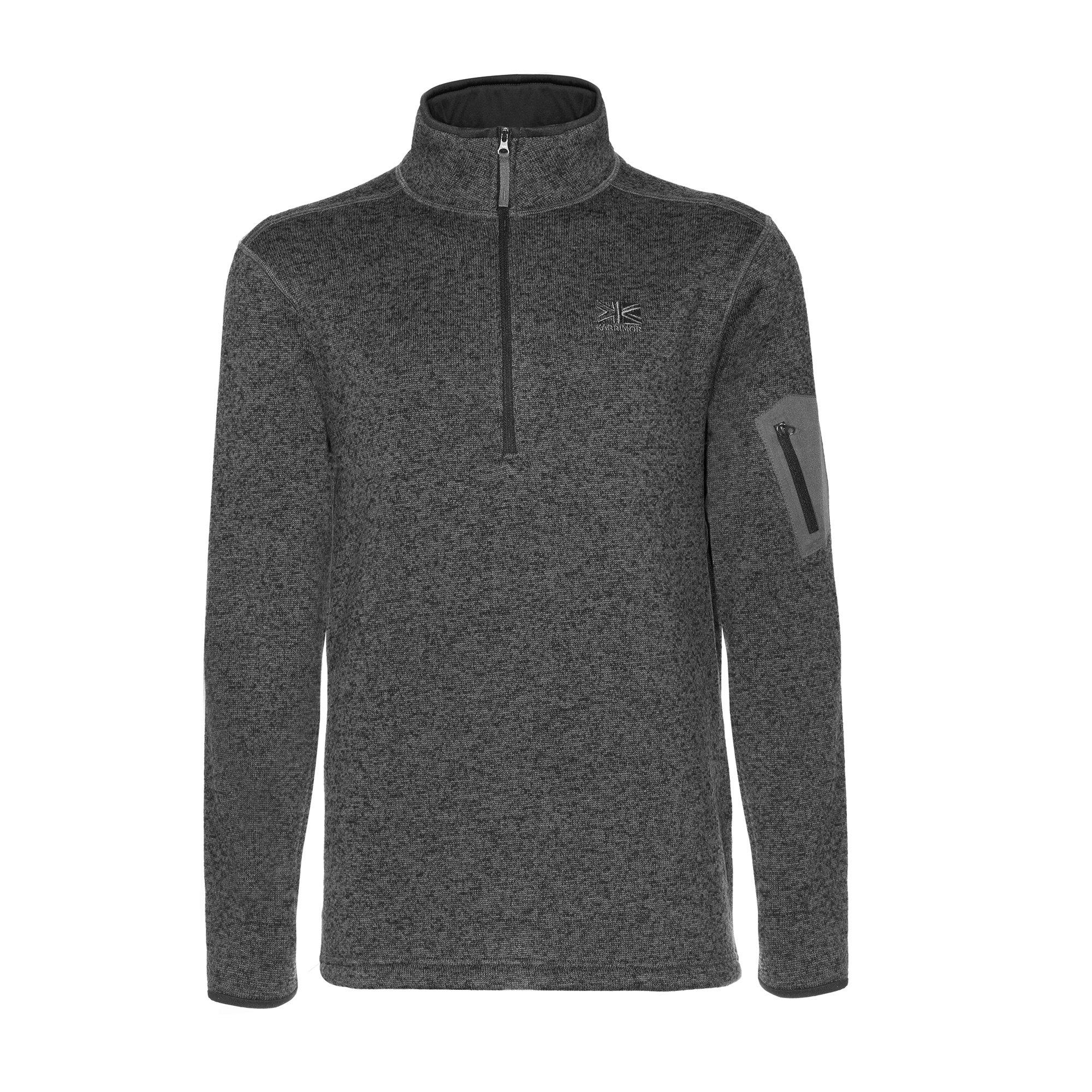 Karrimor Men's 1/4 Zip Orbit Fleece - Charcoal Marl - XS