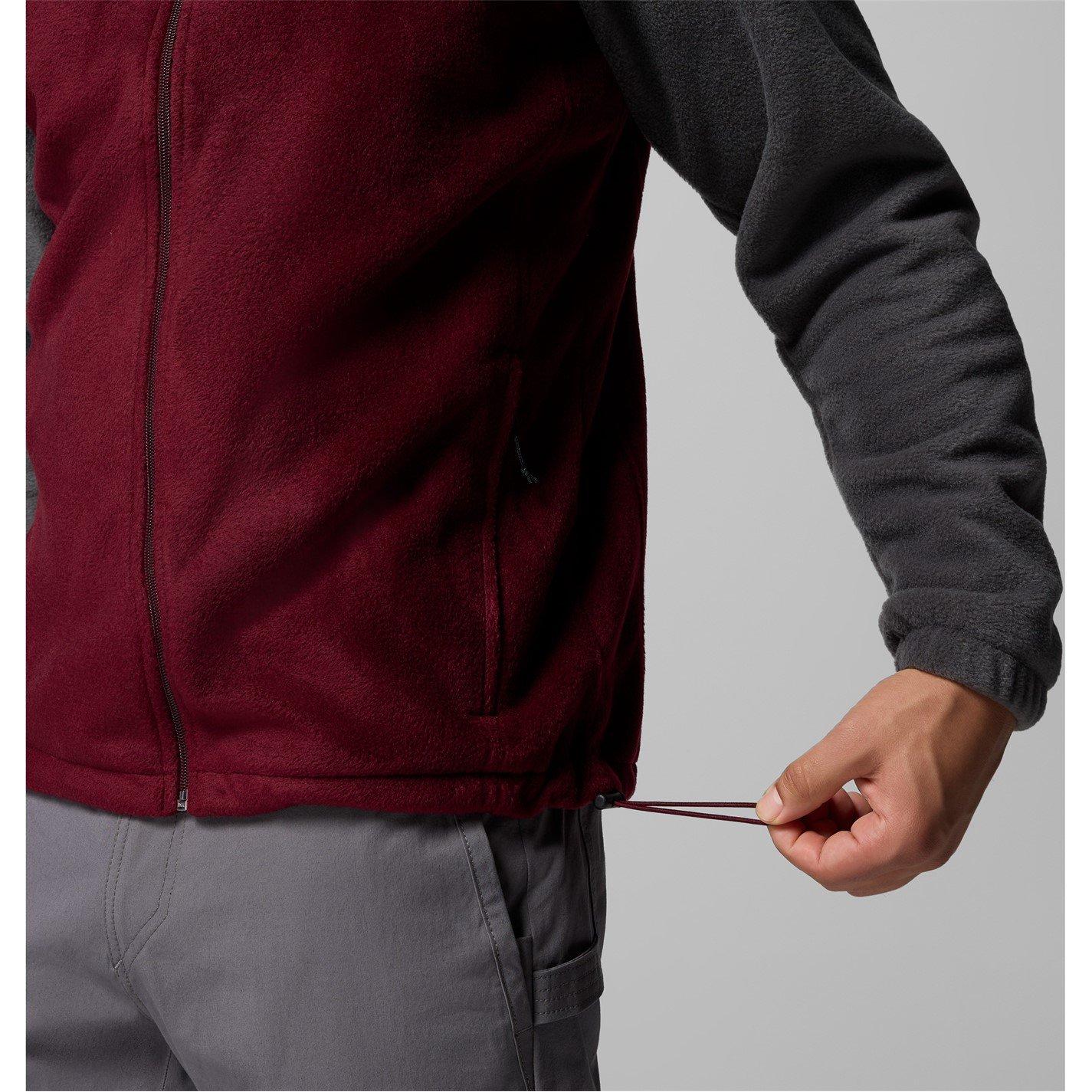 Red - Columbia - Steens Mountain Fleece Jacket Mens - 4