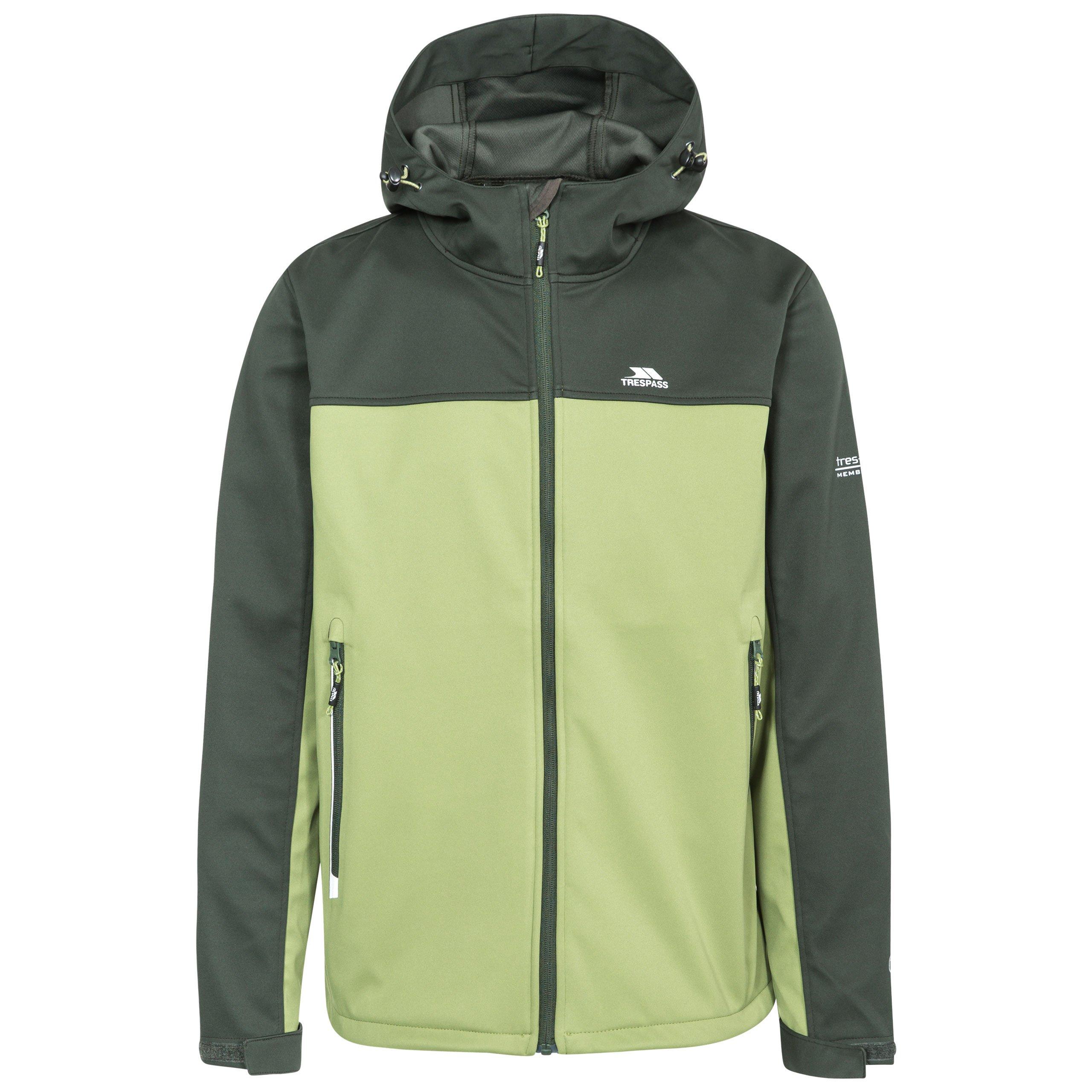 Olive - Trespass - Men's Palin Weather-Resistant Streamlined Fit Softshell Jacket - 1